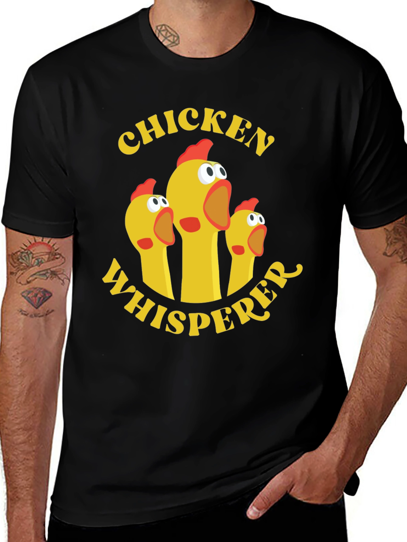 Variant 6 of Chicken Whisperer Graphic Tee - Black