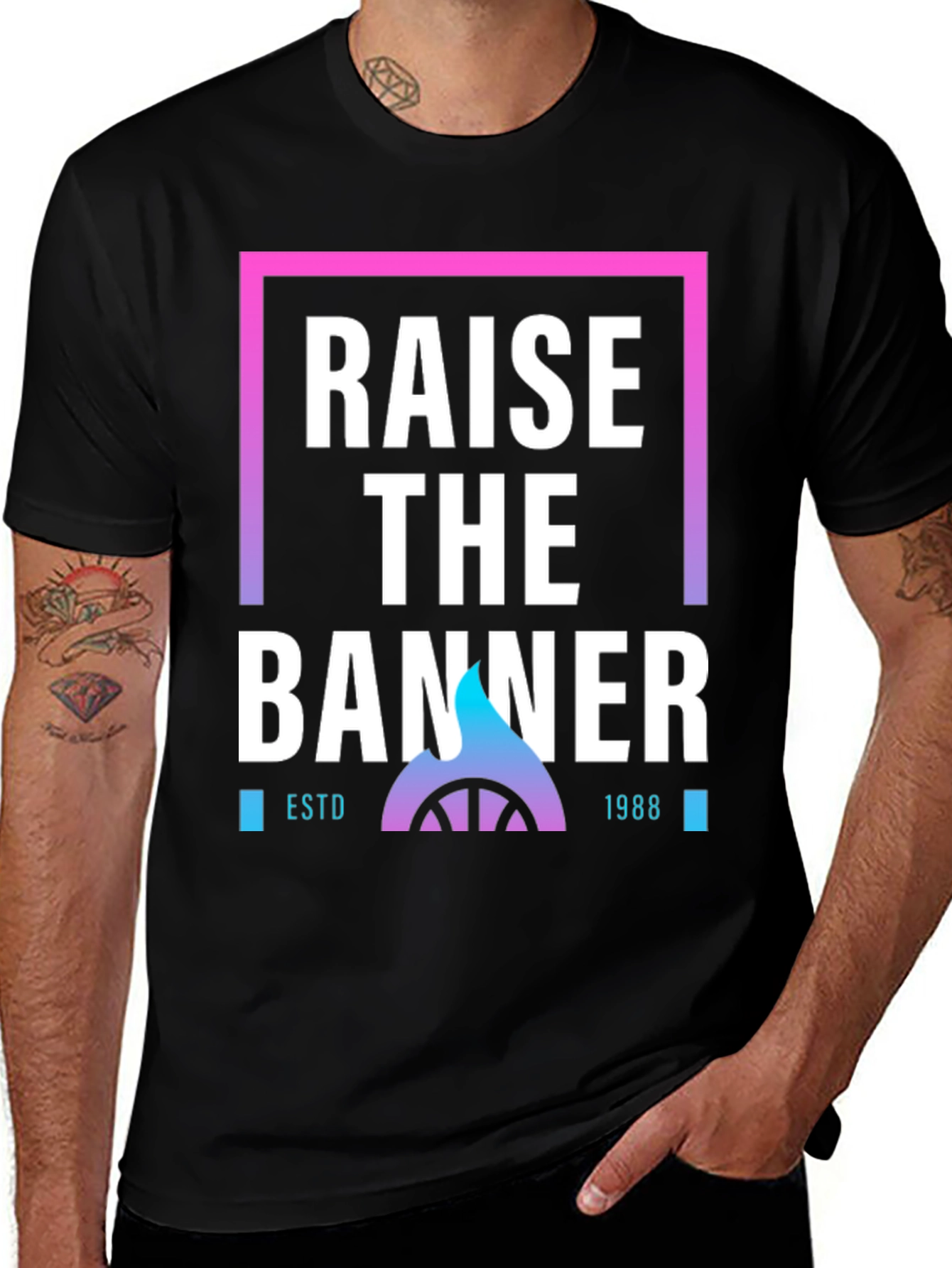 Variant 7 of Raise The Banner ESTD 1988 Graphic Tee