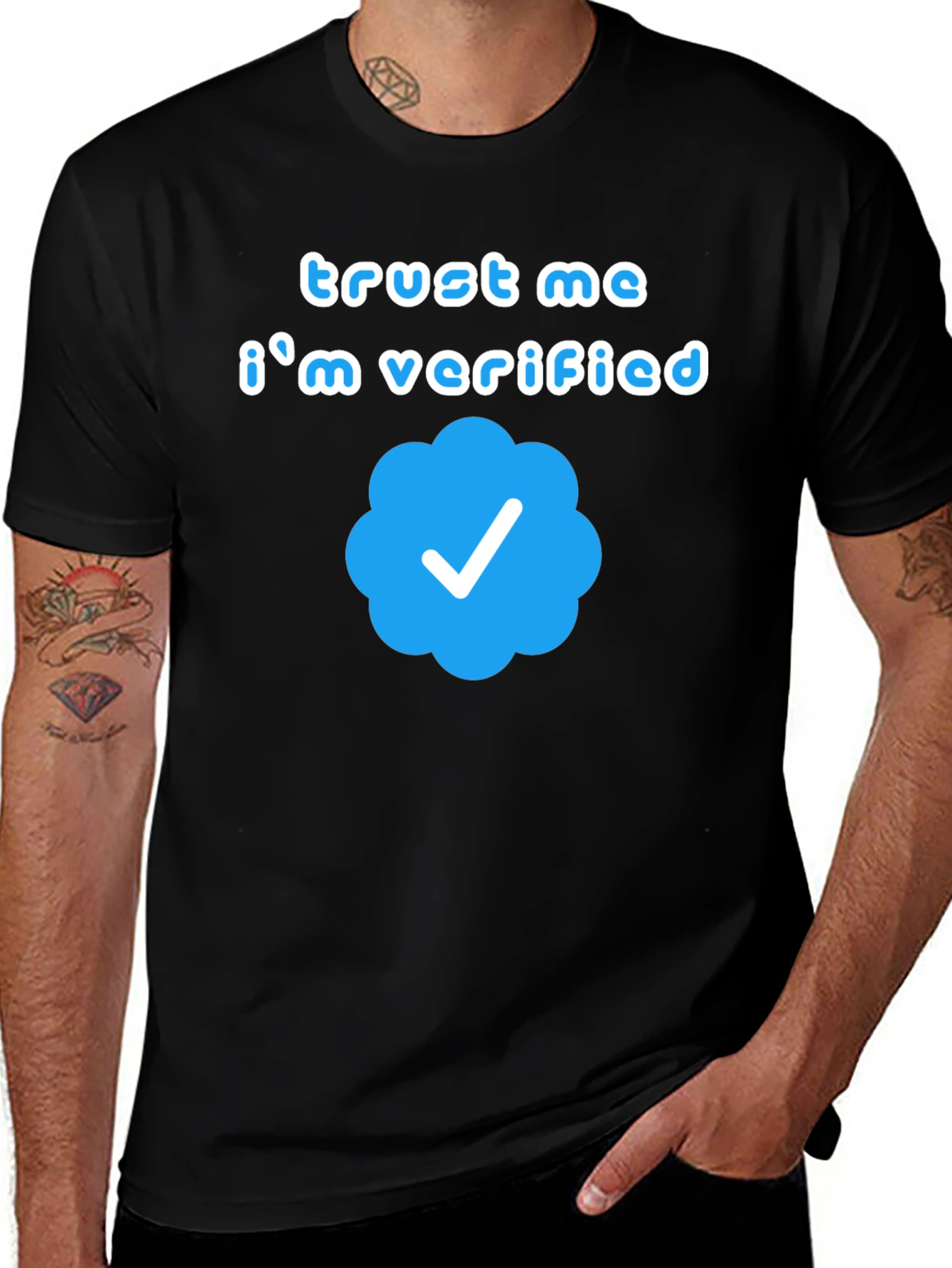 Variant 4 of Trust Me, I'm Verified Graphic T-Shirt