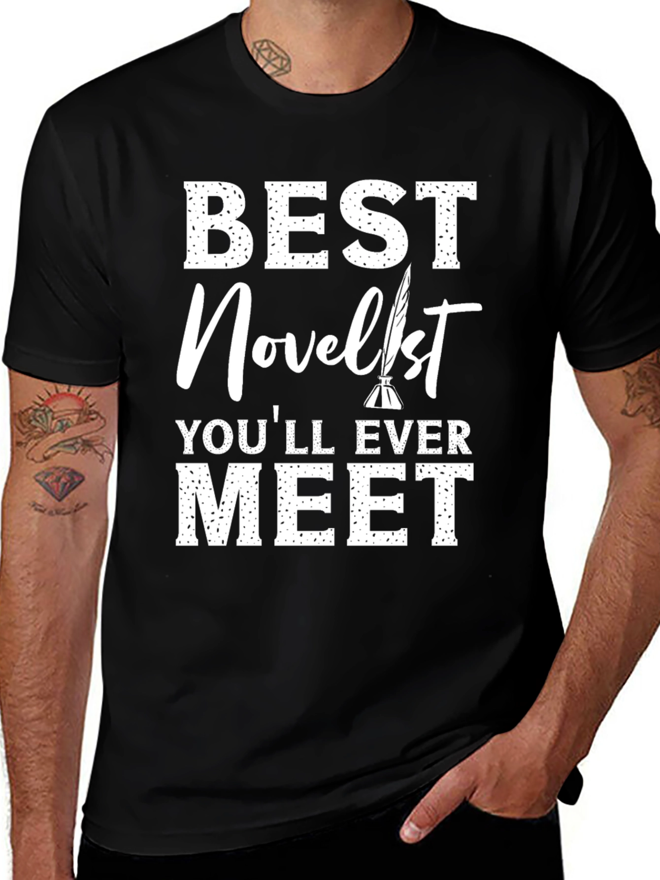 Best Novelist Ever T-Shirt Writer Gift