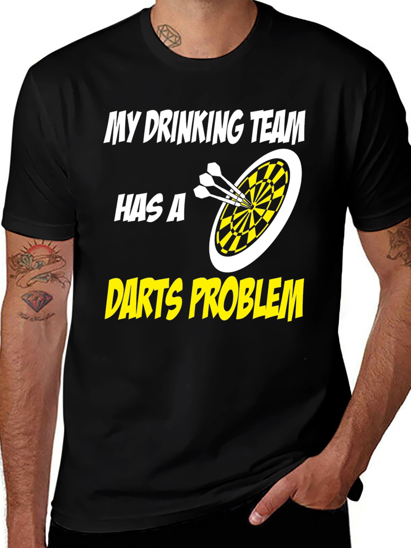 Variant 6 of Funny Drinking Team Darts Problem T-Shirt