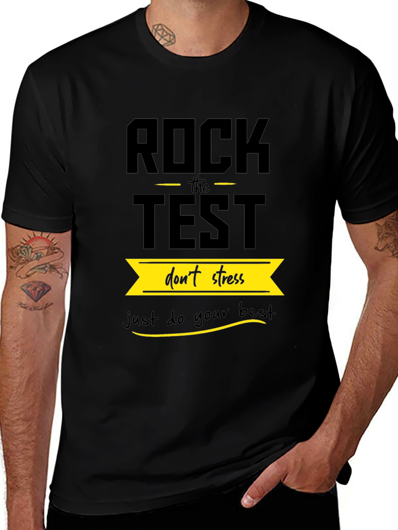 Variant 10 of Rock the Test - Motivational T-Shirt