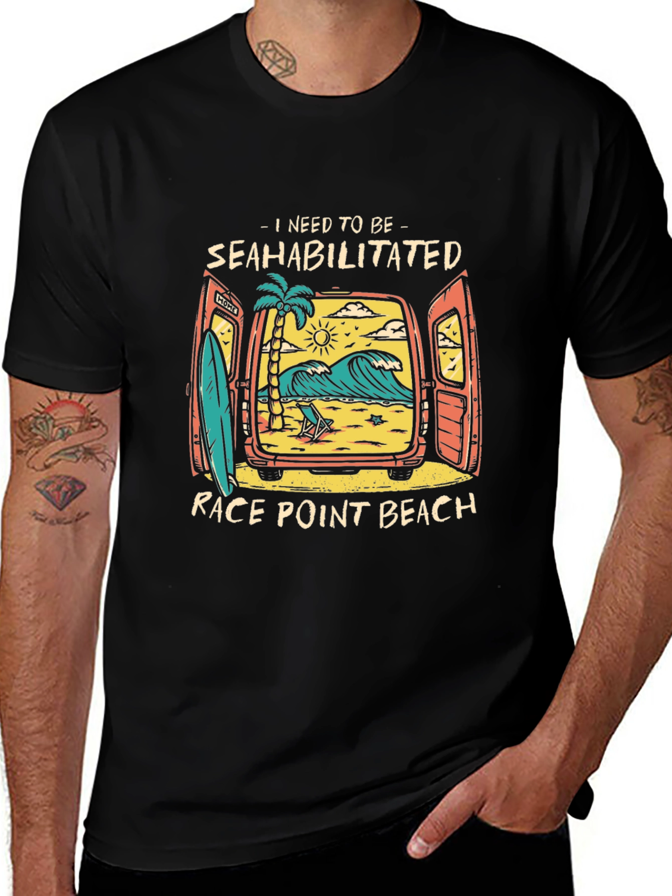 Variant 24 of Seahabilitated Race Point Beach Graphic T-Shirt