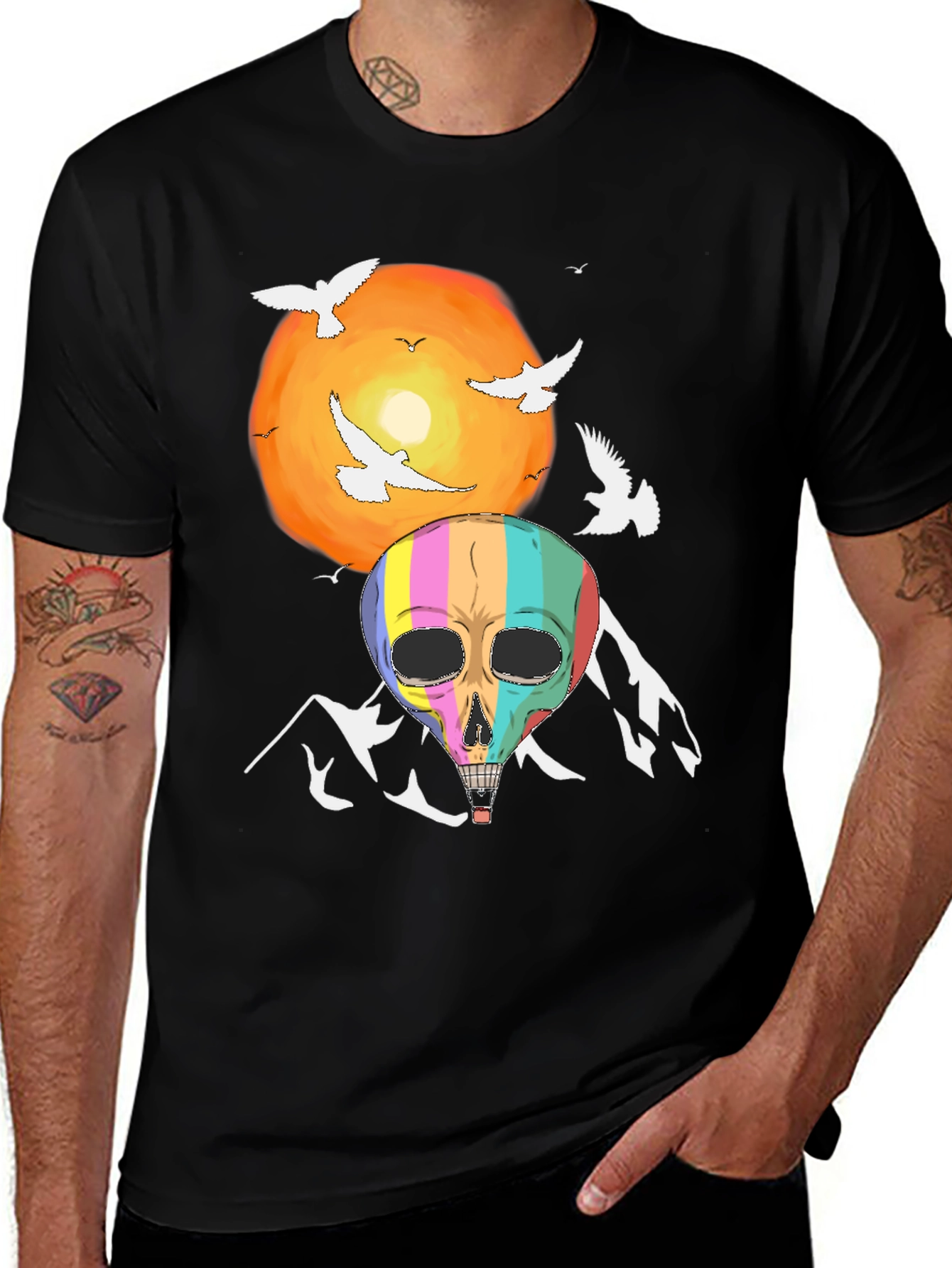 Variant 20 of Skull Balloon Graphic Tee