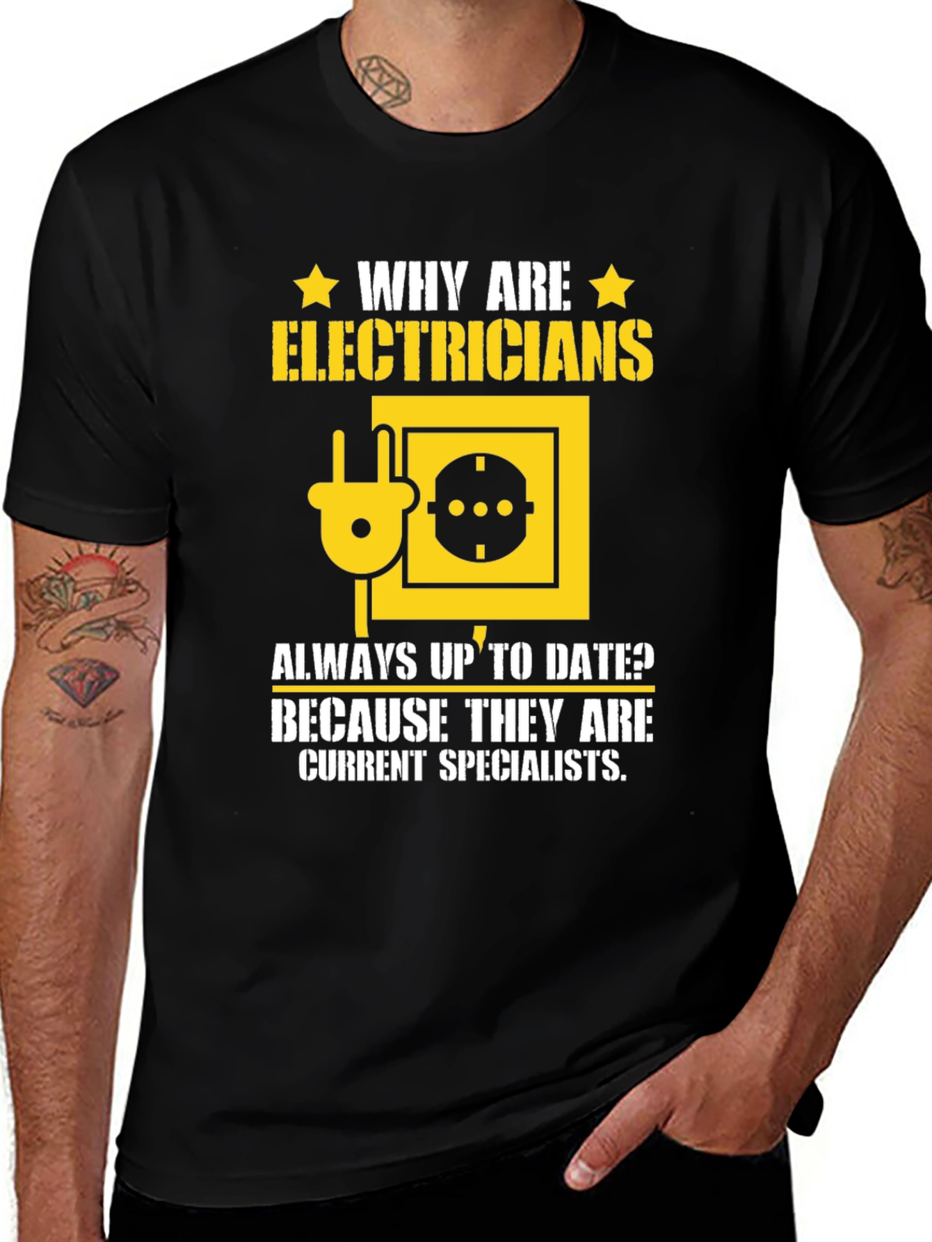 Variant 9 of Electrician T-Shirt: Current Specialists