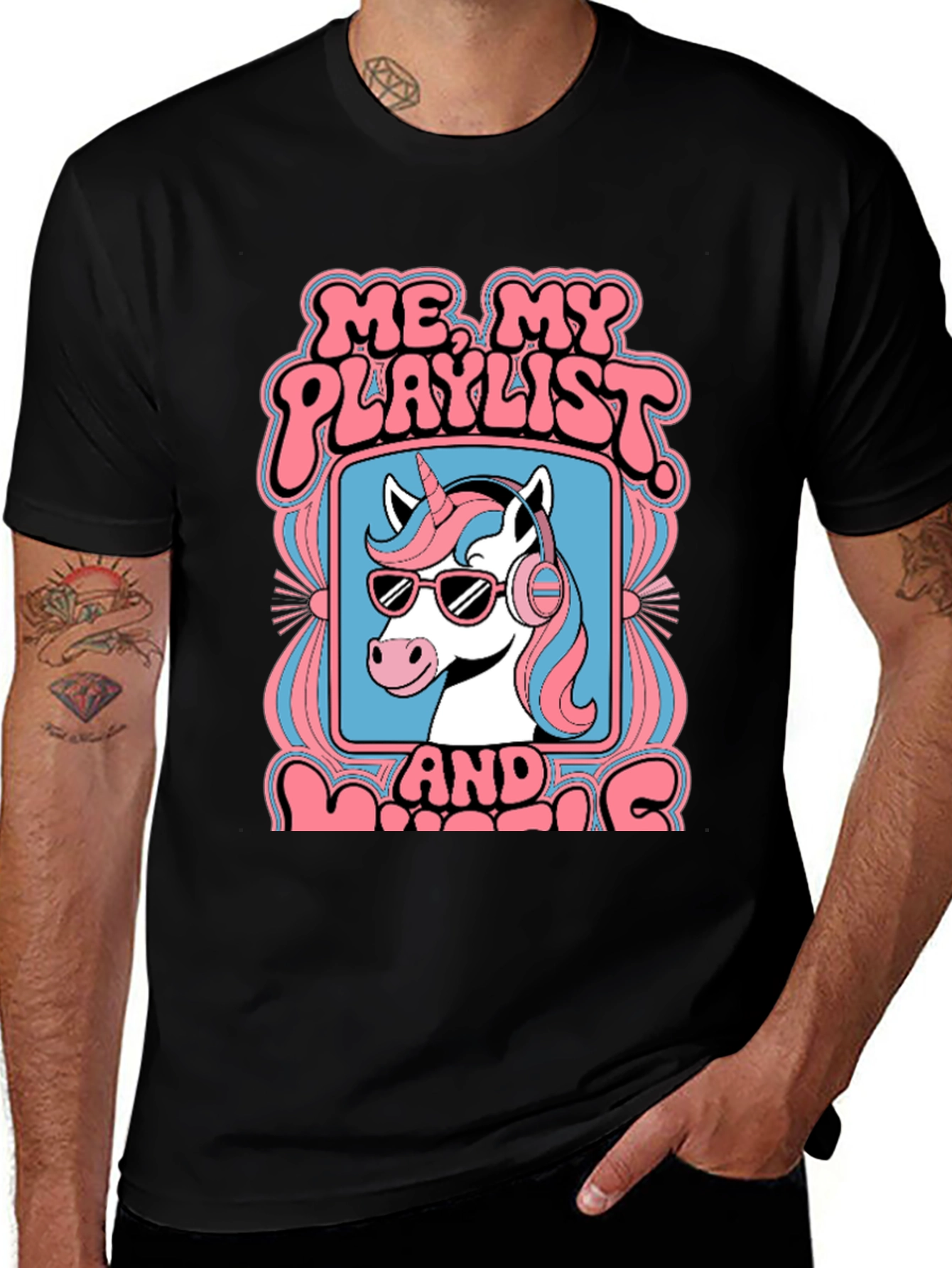 Variant 11 of Unicorn Playlist Graphic Tee