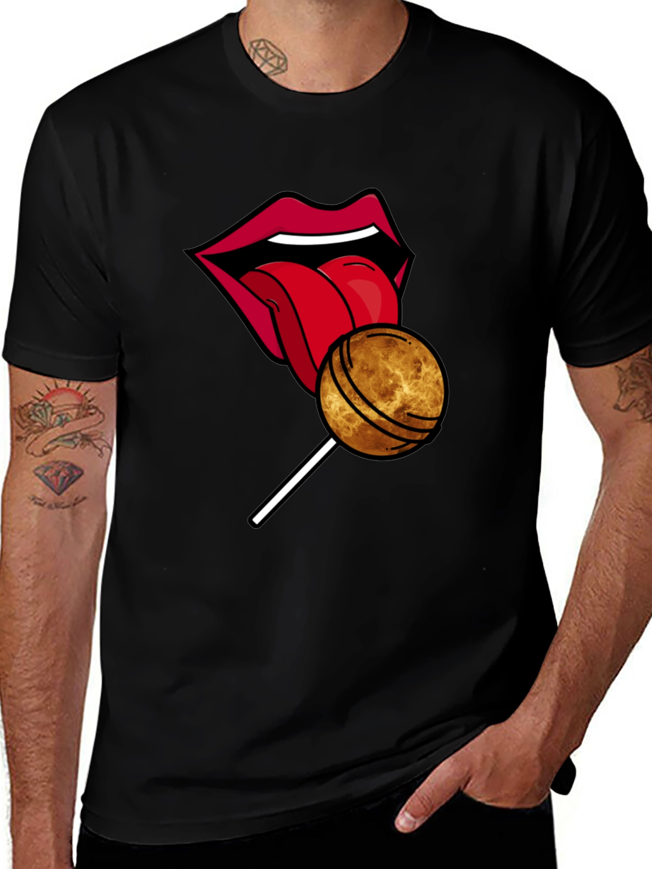 Variant 28 of Lips & Lollipop Graphic Tee