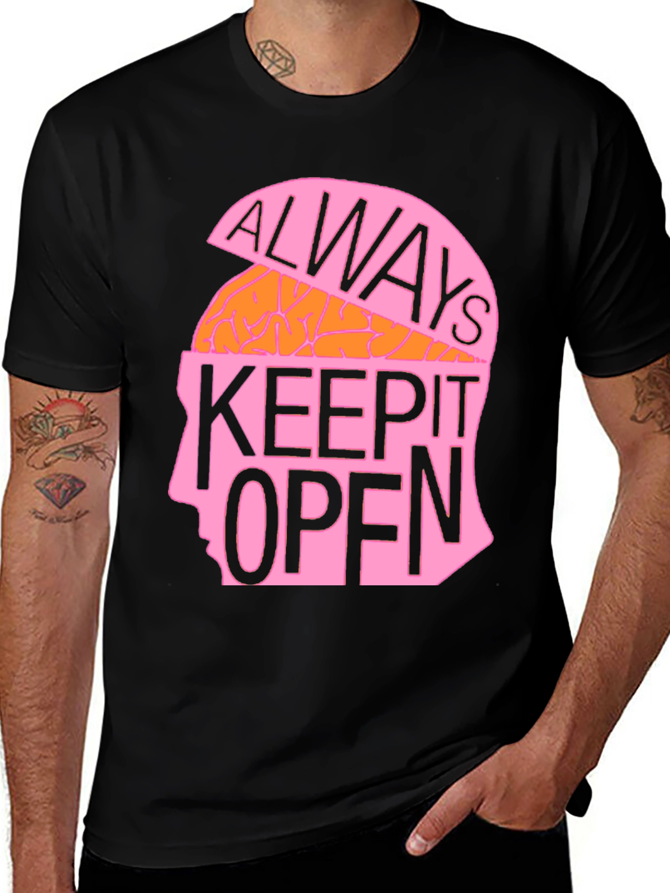 Variant 10 of Always Keep It Open Graphic T-Shirt
