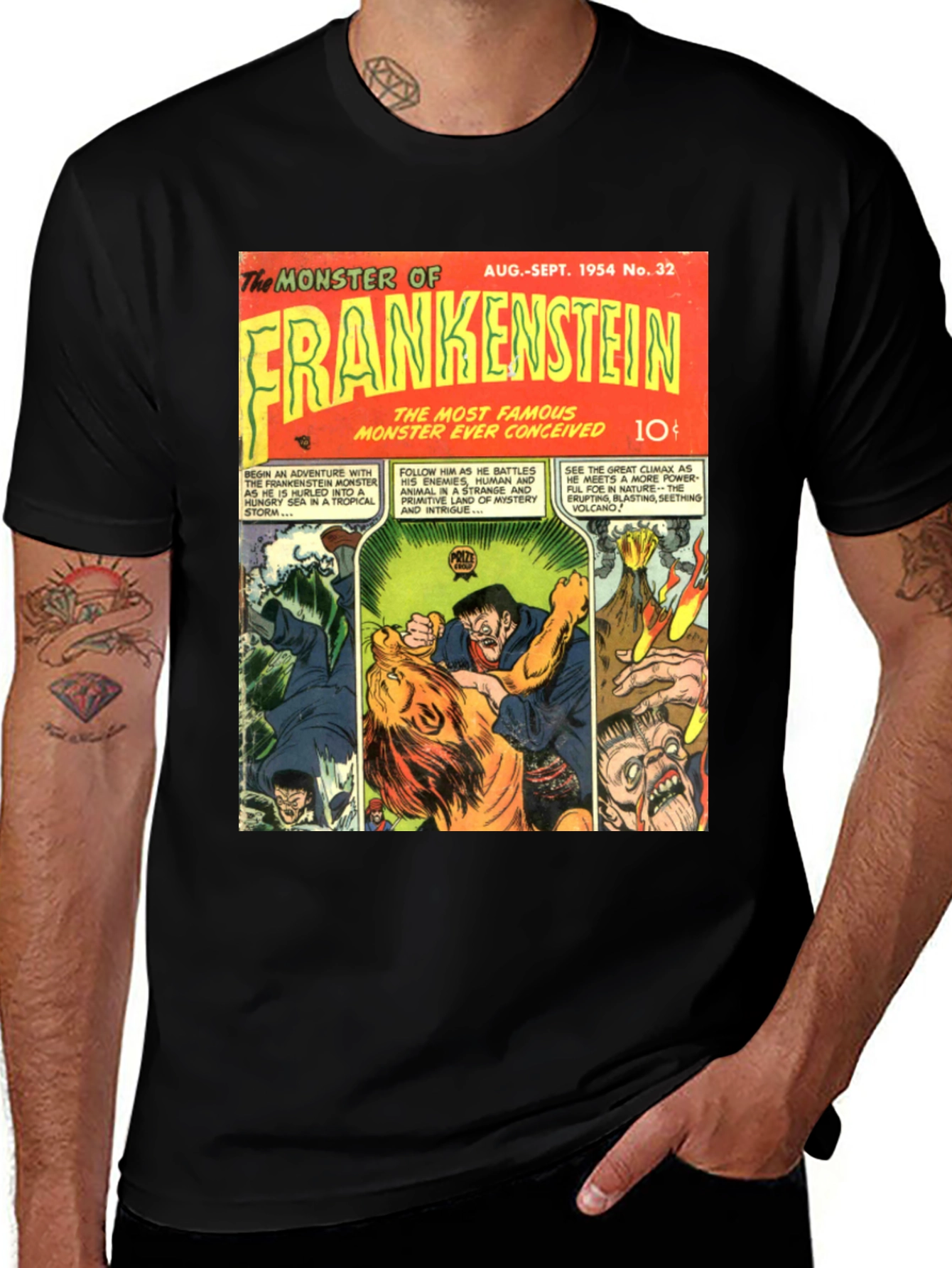 Frankenstein Monster Comic Book T-Shirt