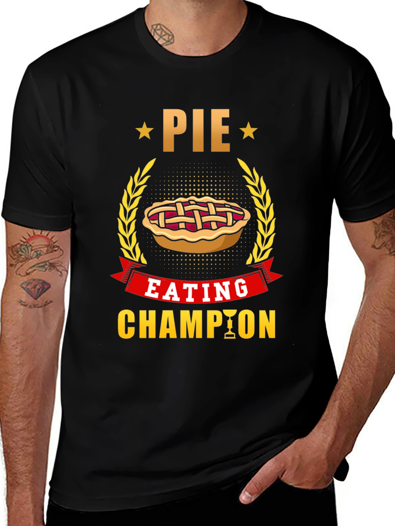 Variant 24 of Pie Eating Champion T-Shirt - Fun Foodie Tee