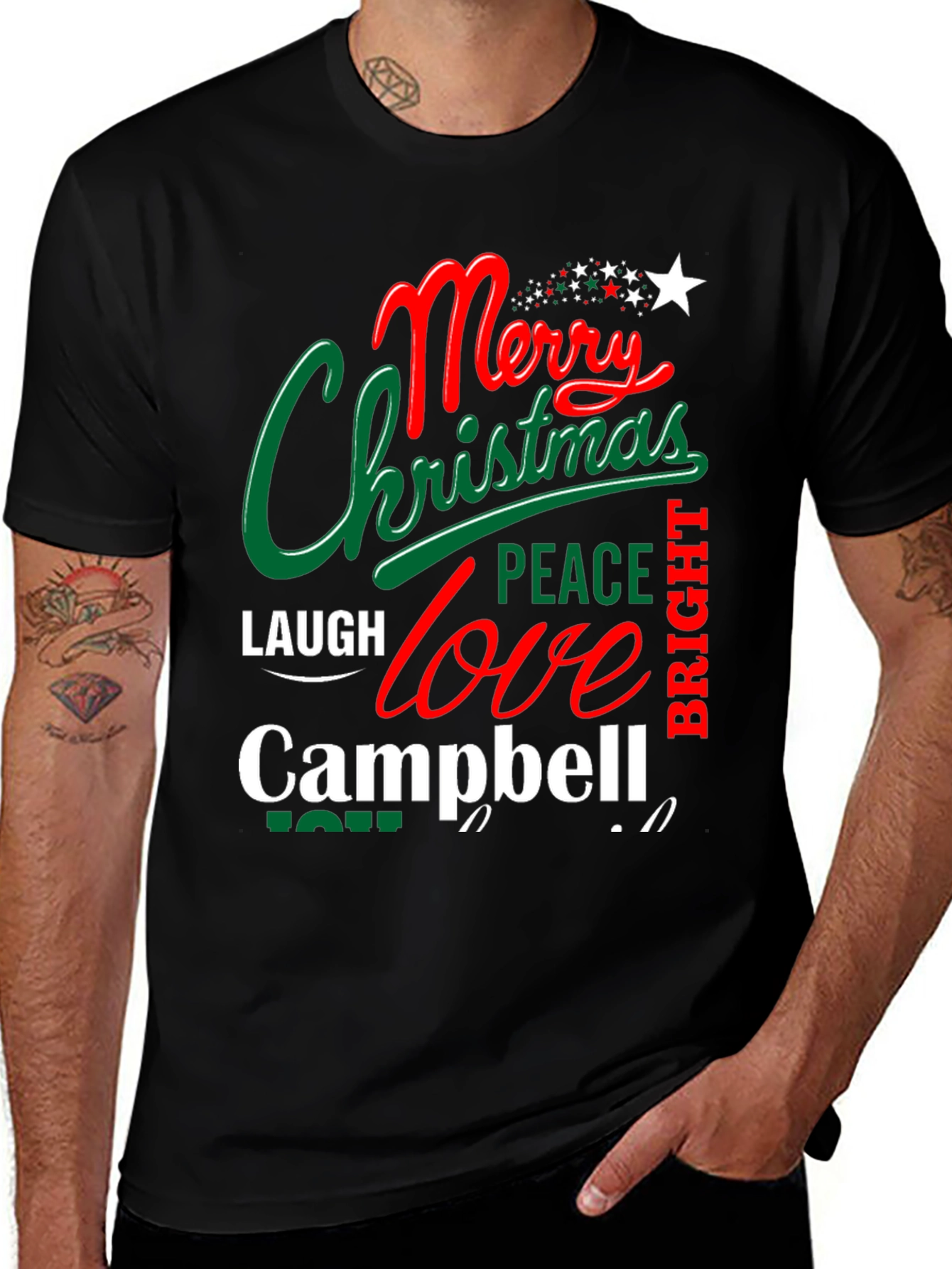 Merry Christmas Campbell Graphic T-Shirt