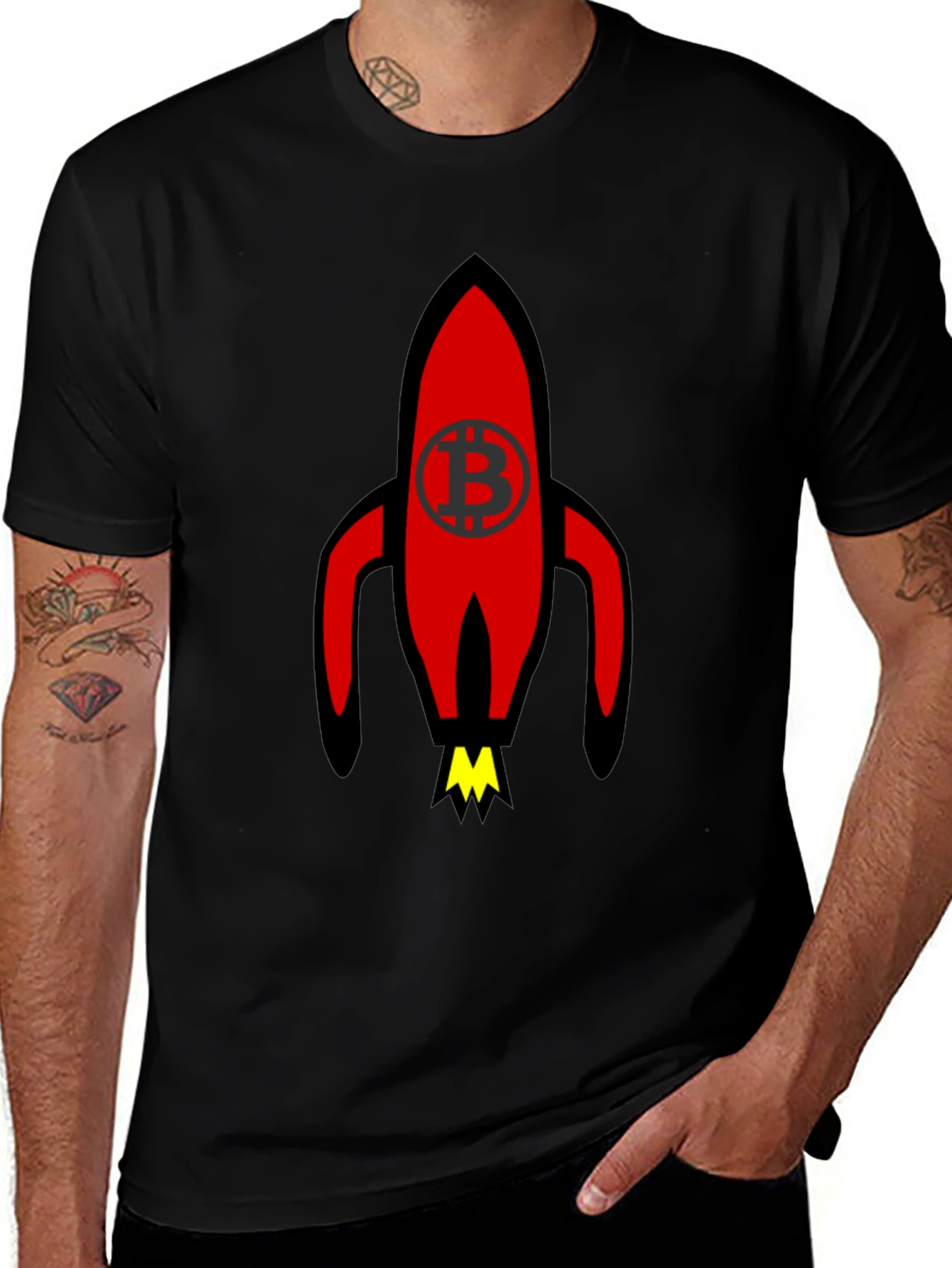 Bitcoin Rocket T-Shirt - Crypto Tee