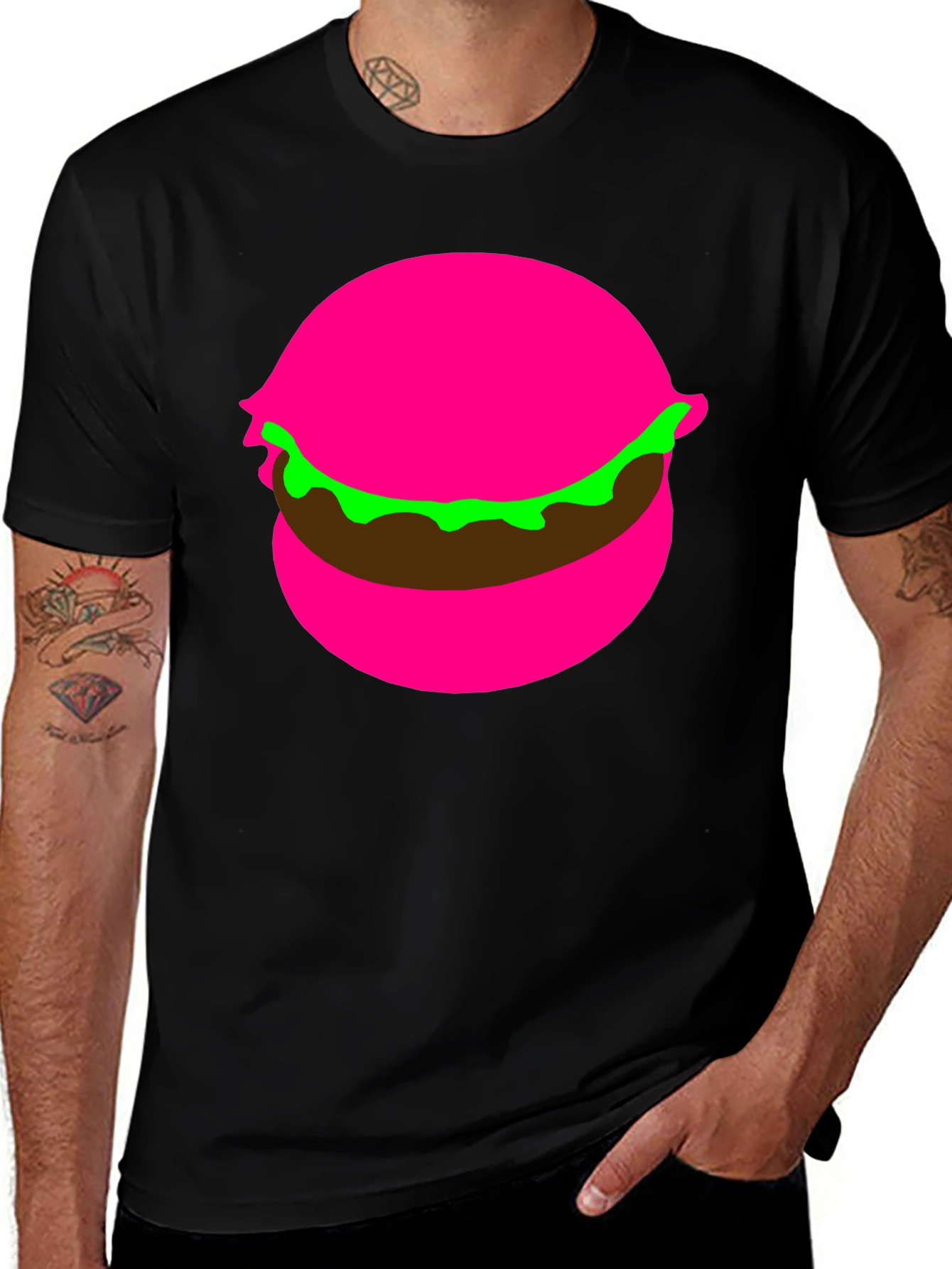 Variant 4 of Burger Graphic Tee - Unique Foodie Fashion
