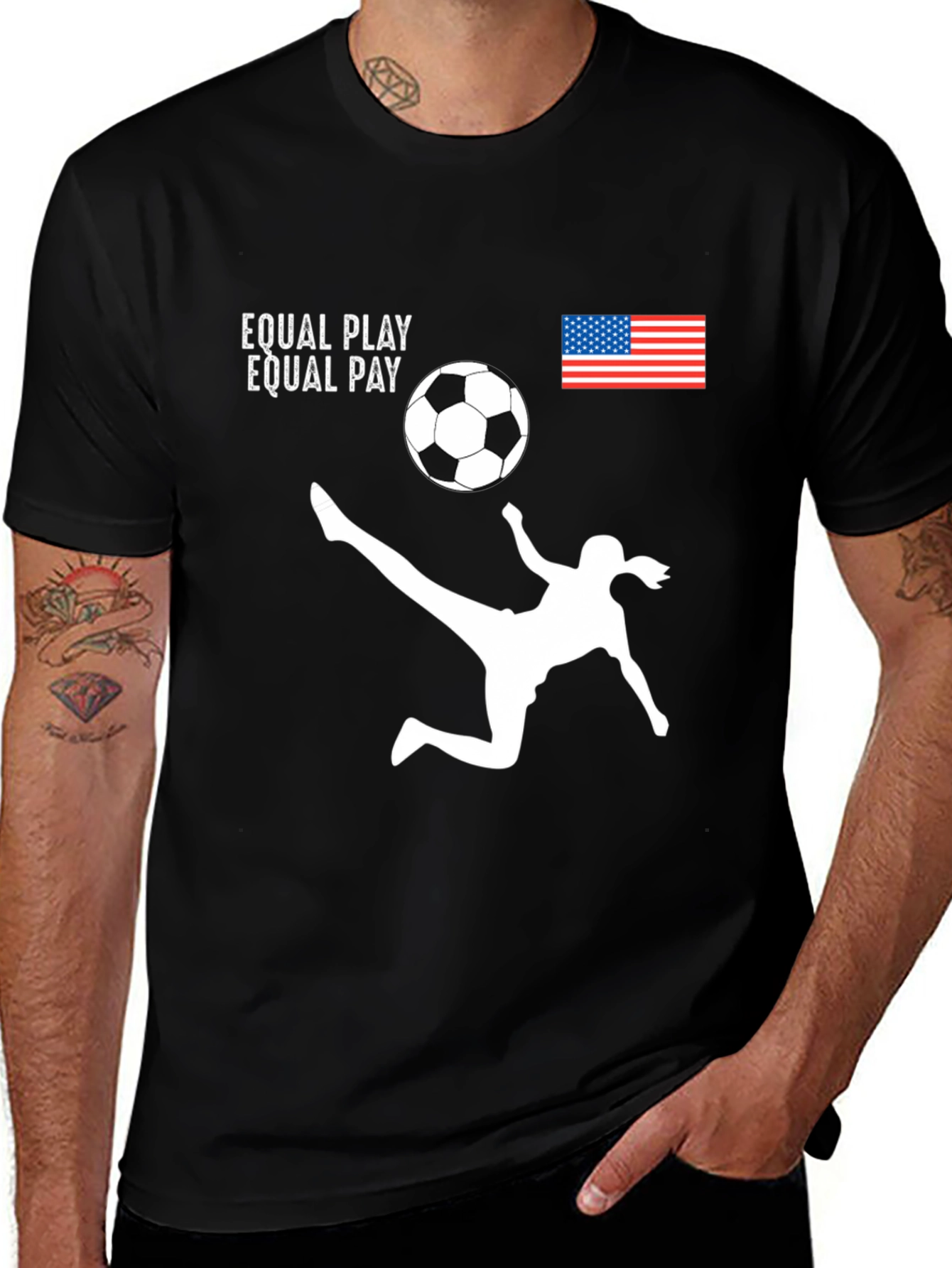 Equal Play Equal Pay Soccer Graphic T-Shirt