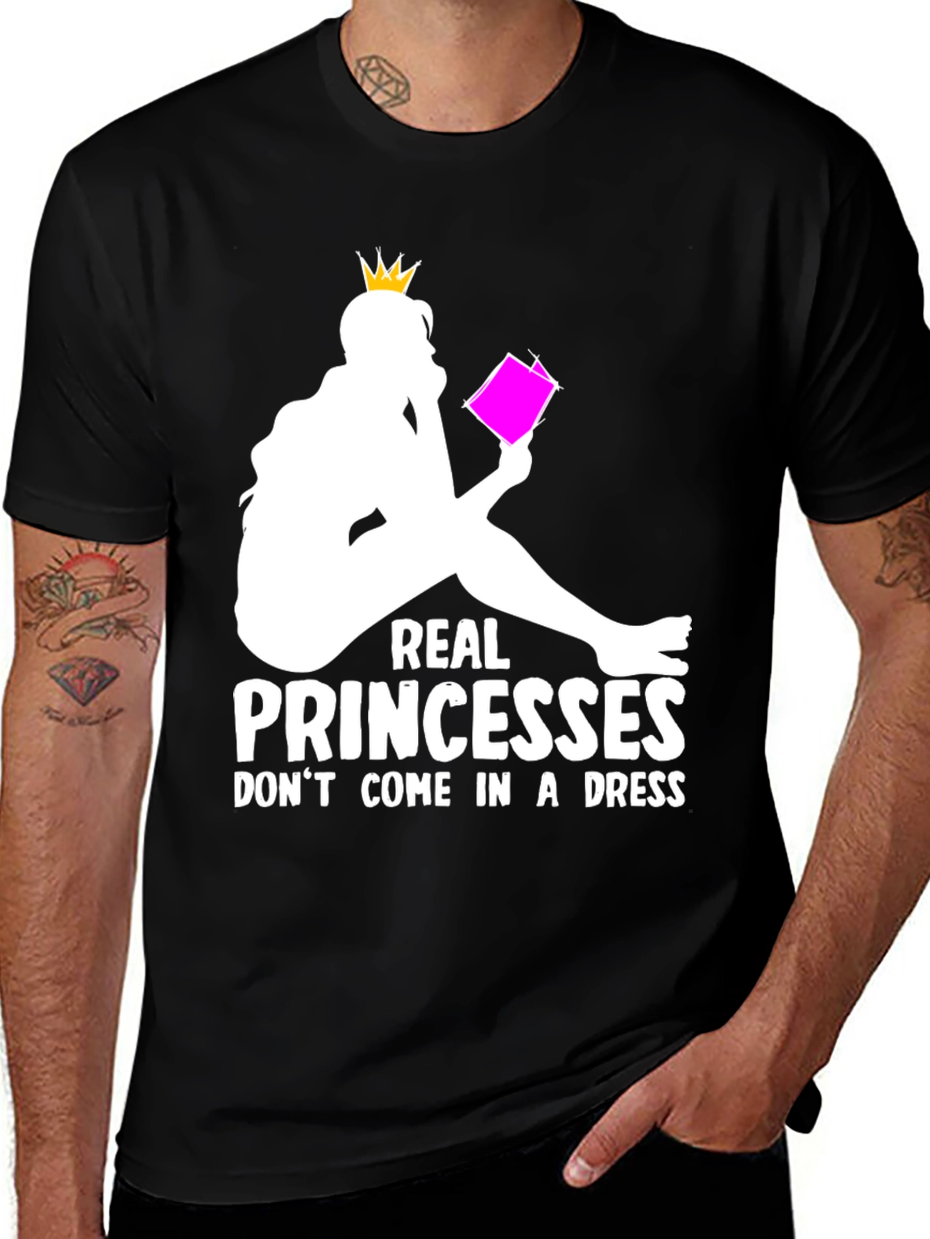 Variant 22 of Real Princesses Read T-Shirt - Book Lover Apparel