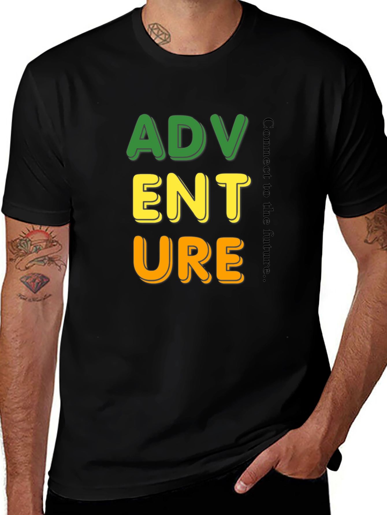 Variant 9 of Adventure Awaits Black Graphic Tee