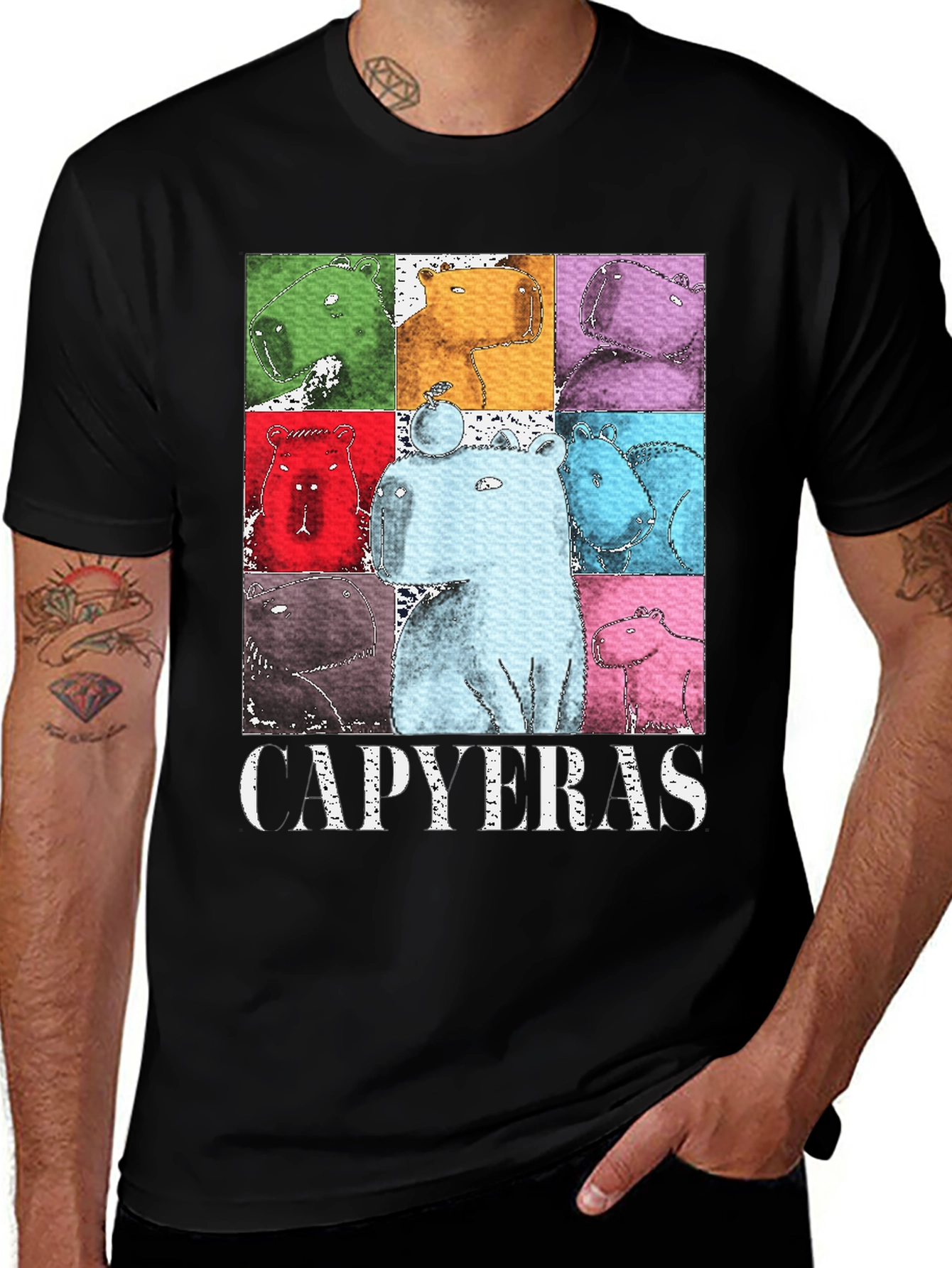 Variant 20 of Pop Art Capybaras T-Shirt