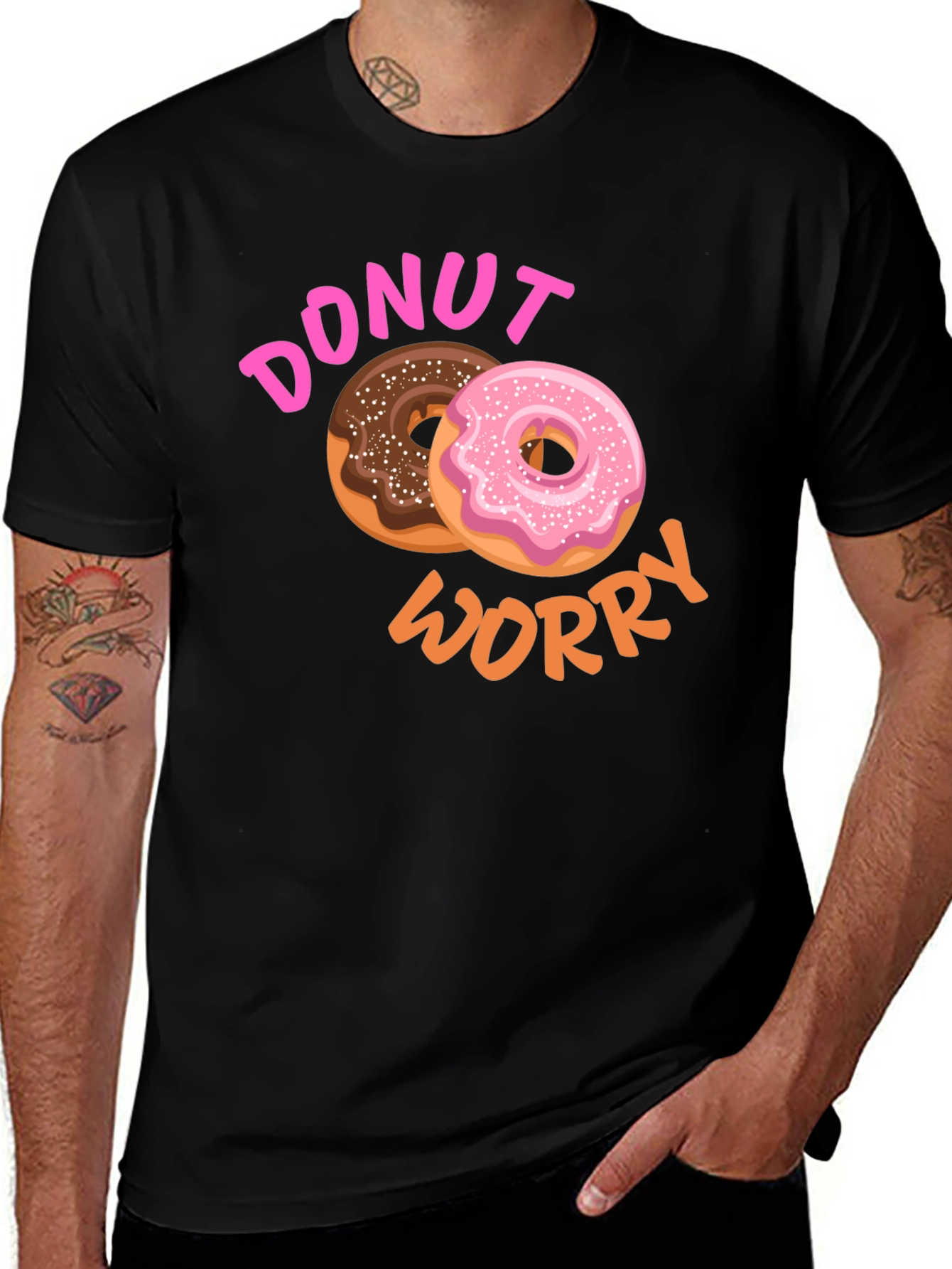 Variant 15 of Donut Worry Funny Graphic Tee