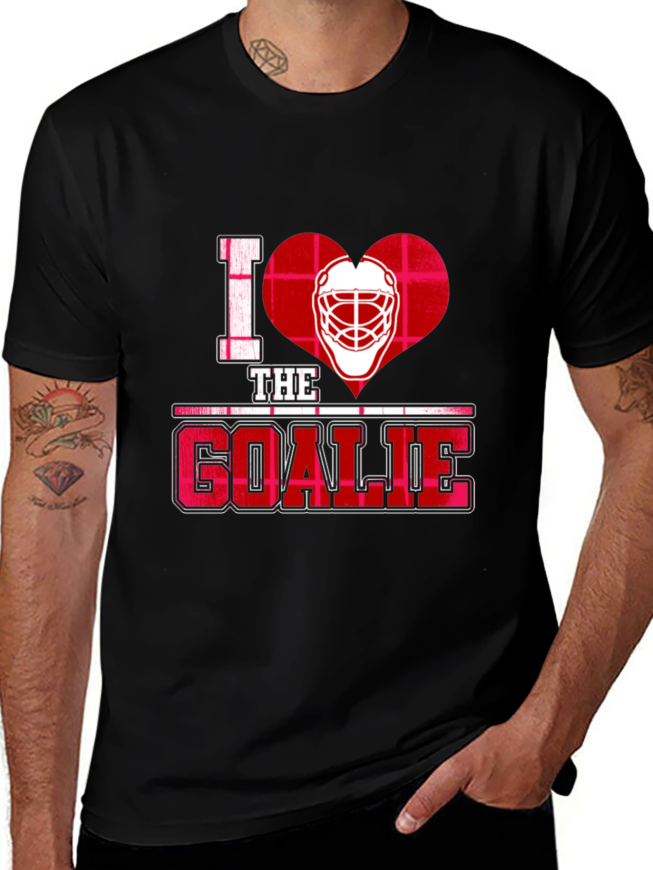 Variant 23 of I Heart The Goalie T-Shirt - Hockey Fan Apparel