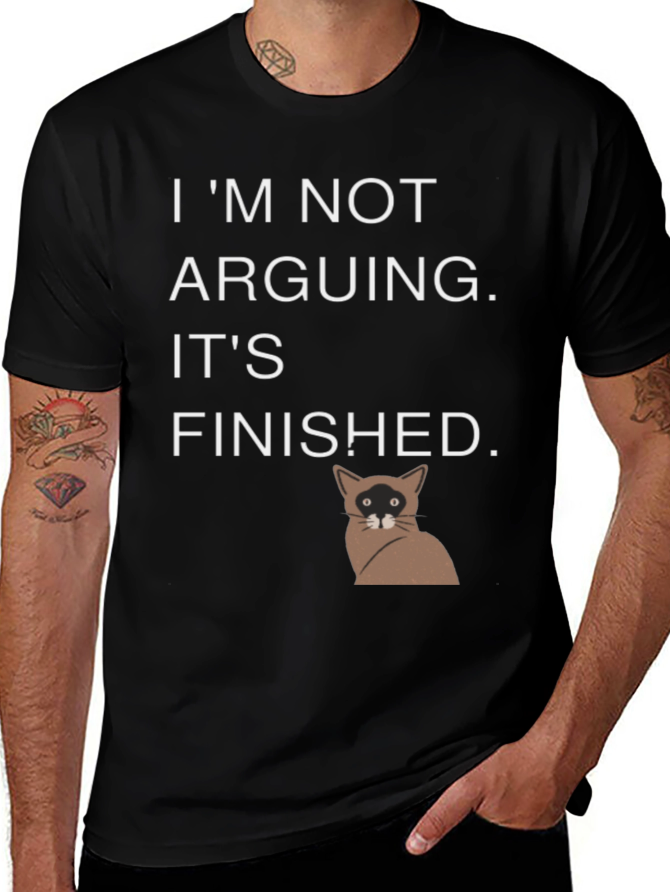 Variant 27 of I'm Not Arguing It's Finished Cat T-Shirt