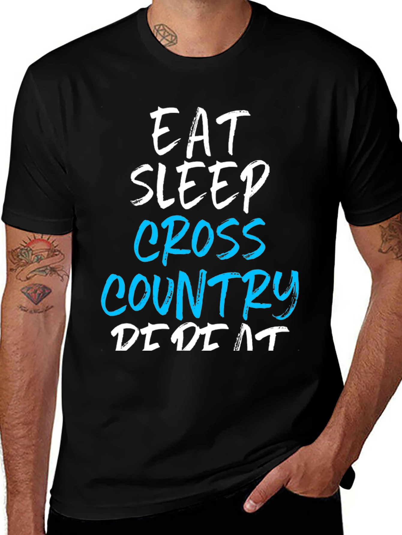 Variant 26 of Eat Sleep Cross Country Repeat Black T-Shirt