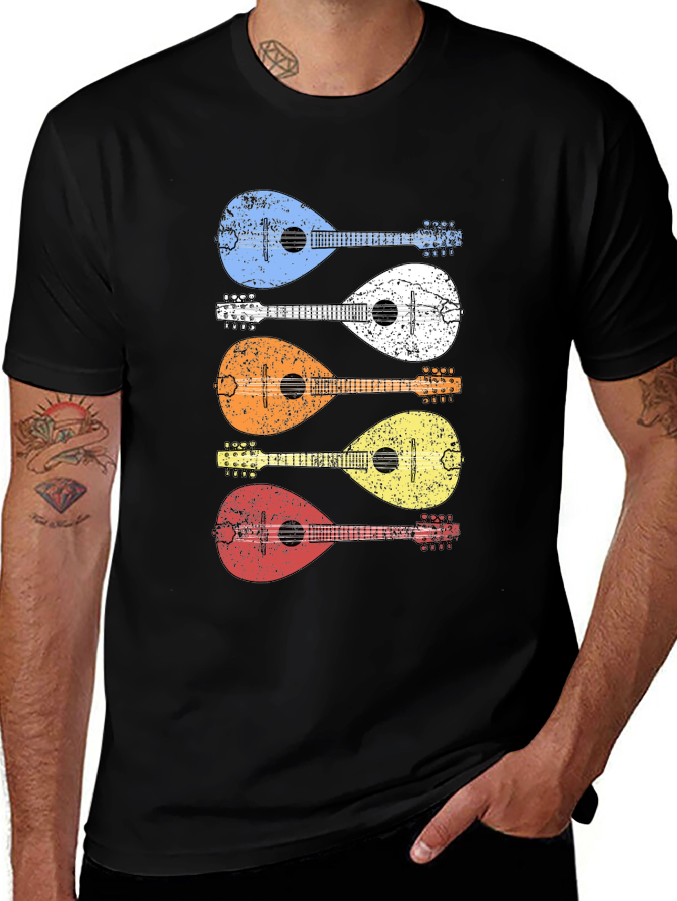 Variant 18 of Vintage Mandolin T-Shirt - Musician's Gift
