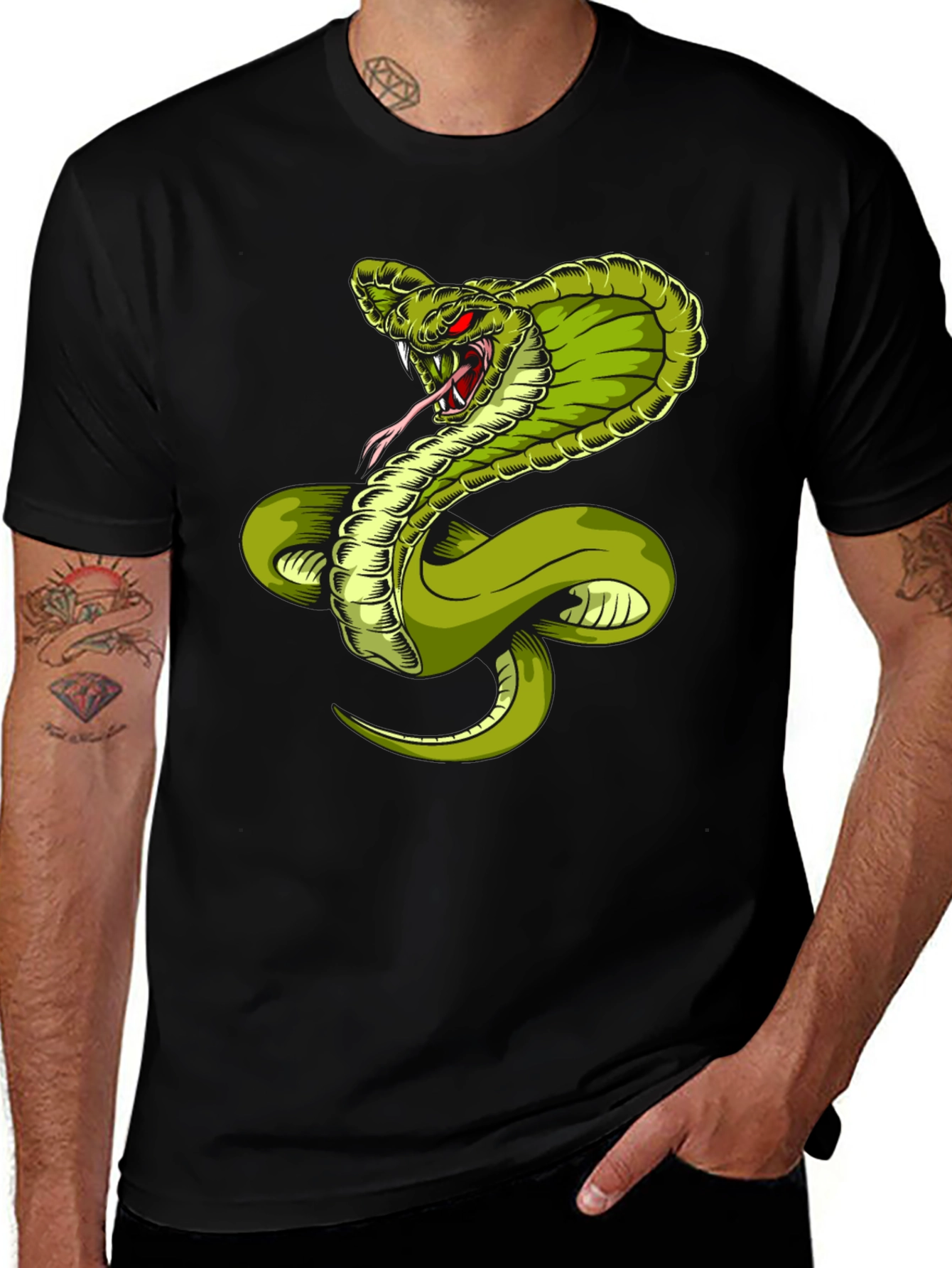 Cobra Graphic T-Shirt - Men's Bold Serpent Tee