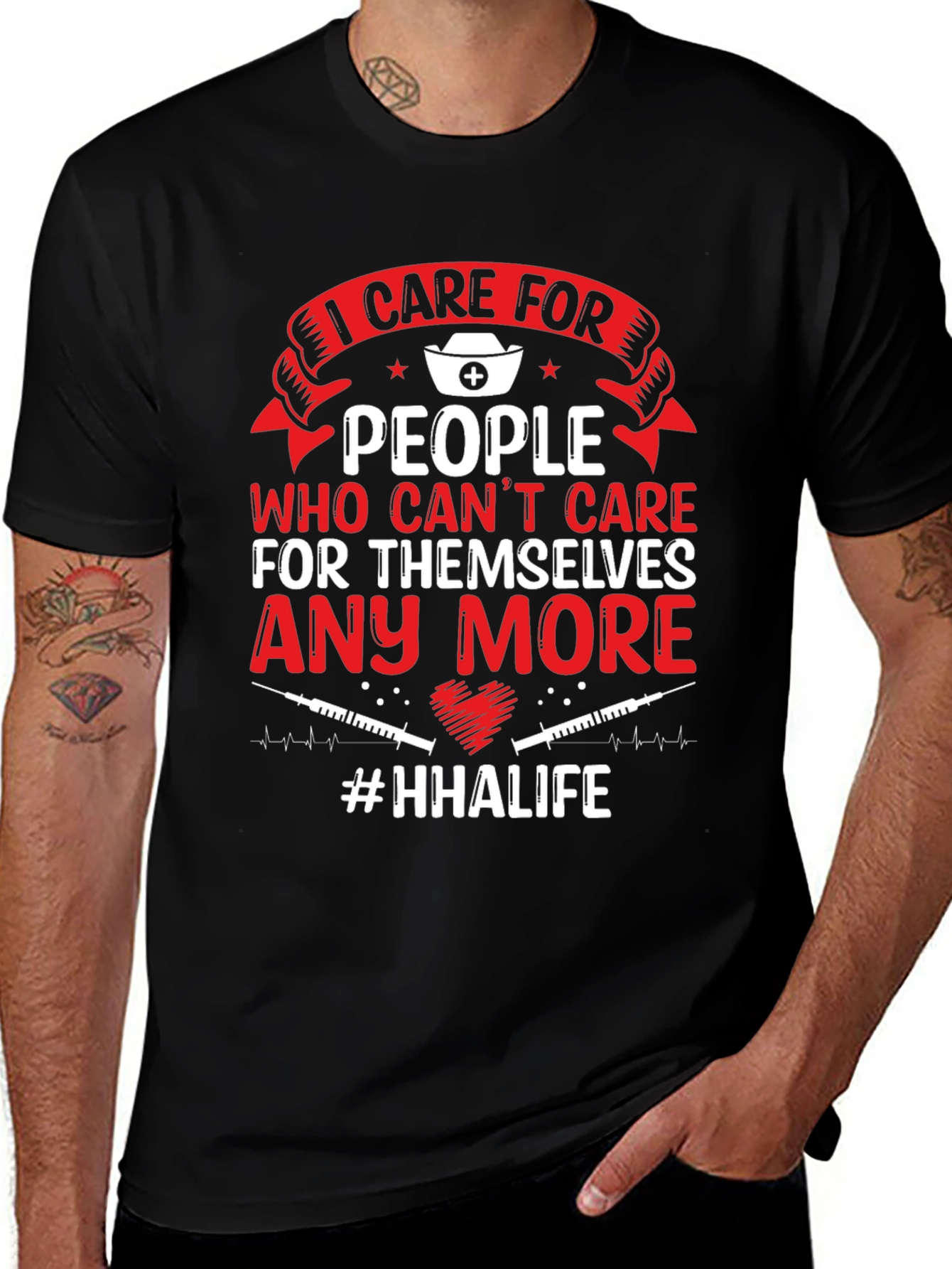 Variant 16 of Nurse Caregiver T-Shirt - I Care For People