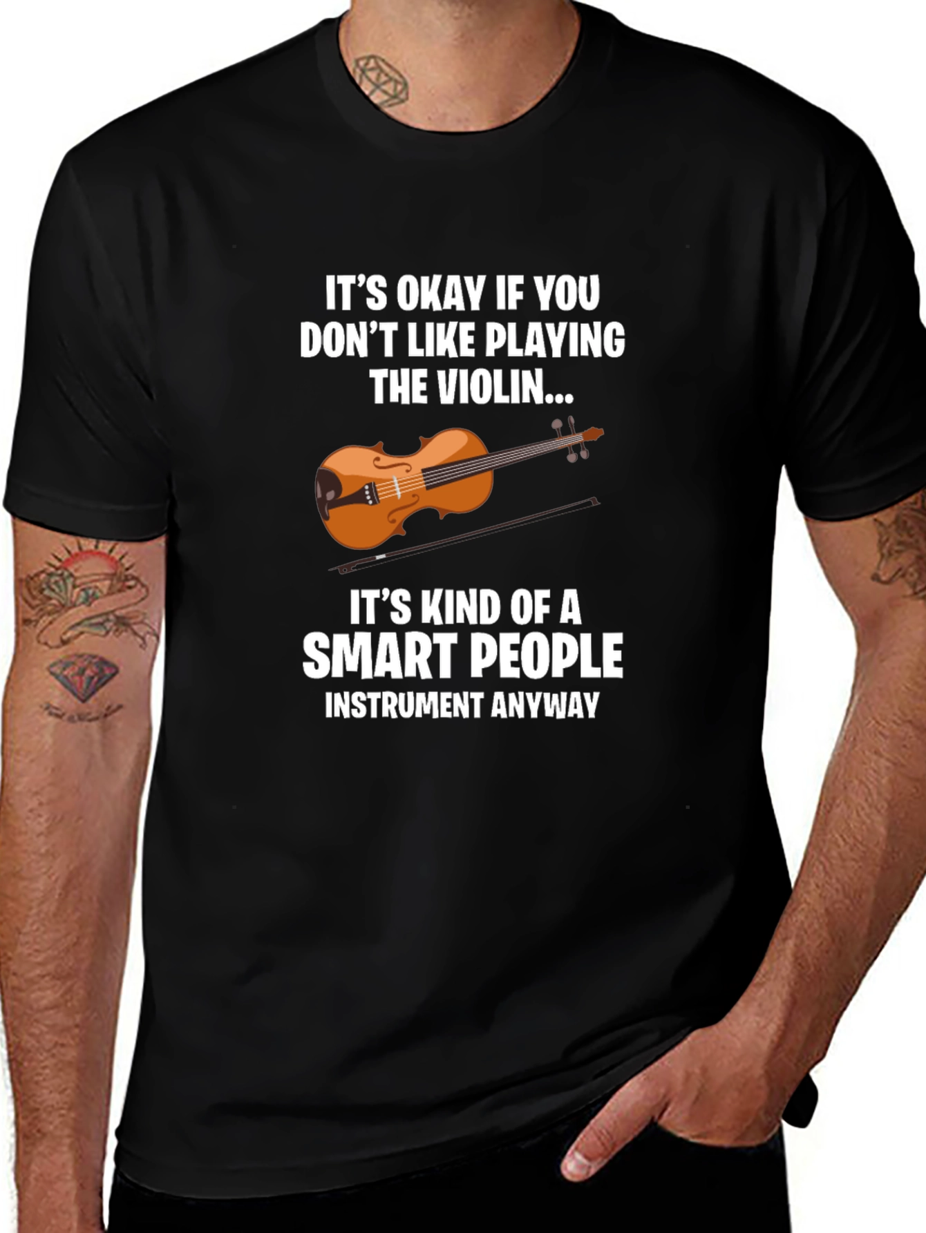 Variant 28 of Funny Violinist T-Shirt - Smart People Instrument Tee