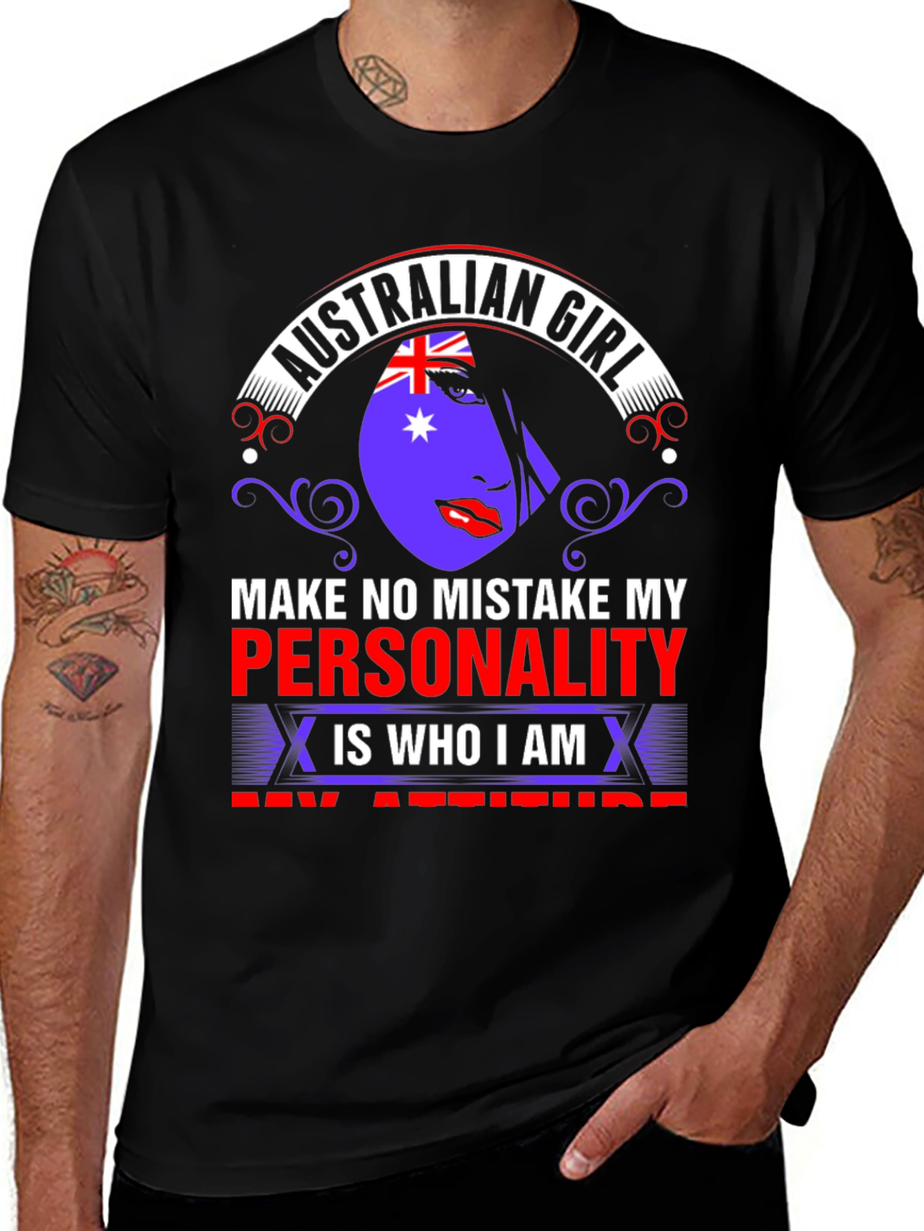 Australian Girl T-Shirt - Personality & Attitude
