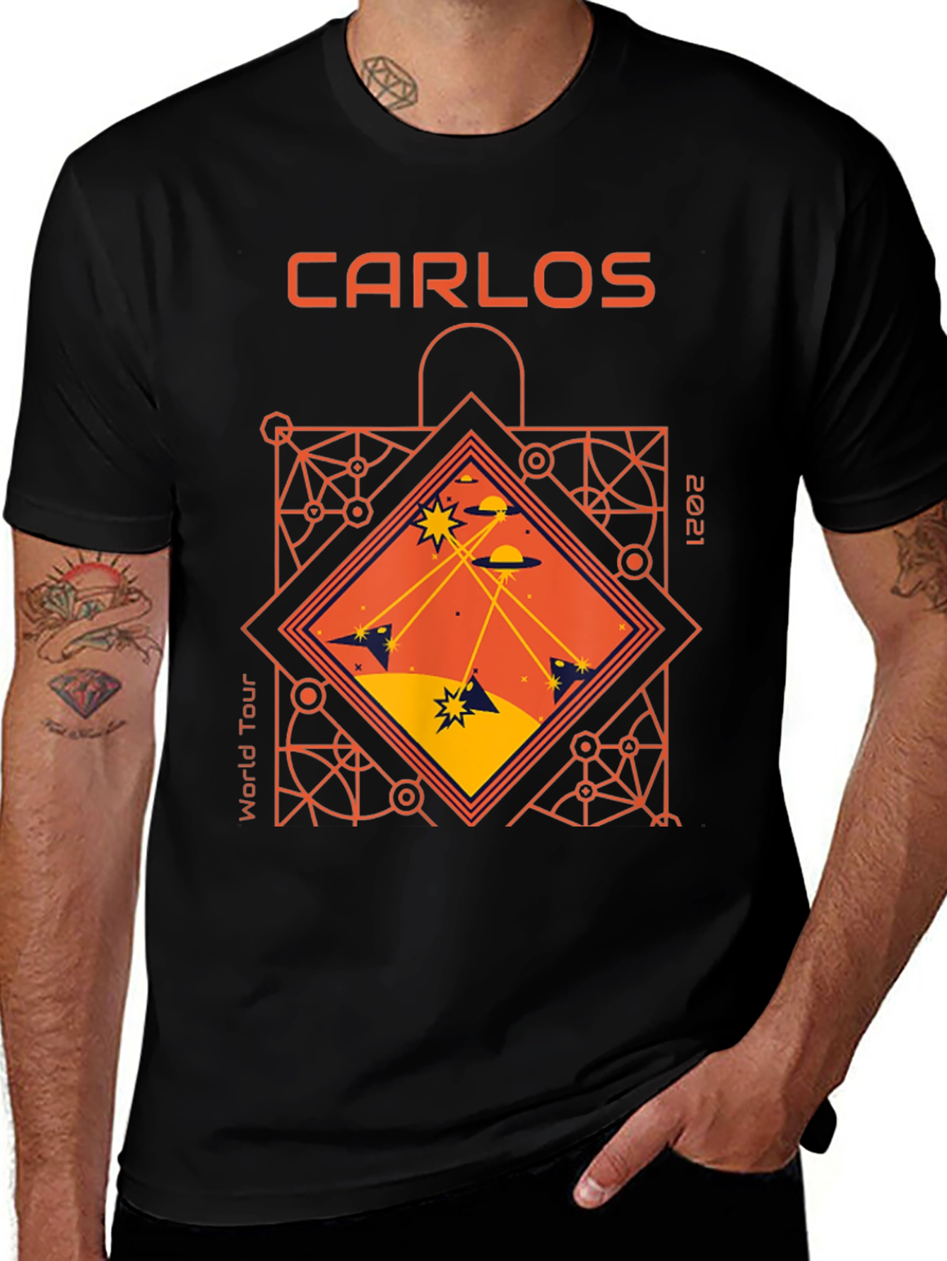 Variant 28 of Carlos World Tour 2021 T-Shirt