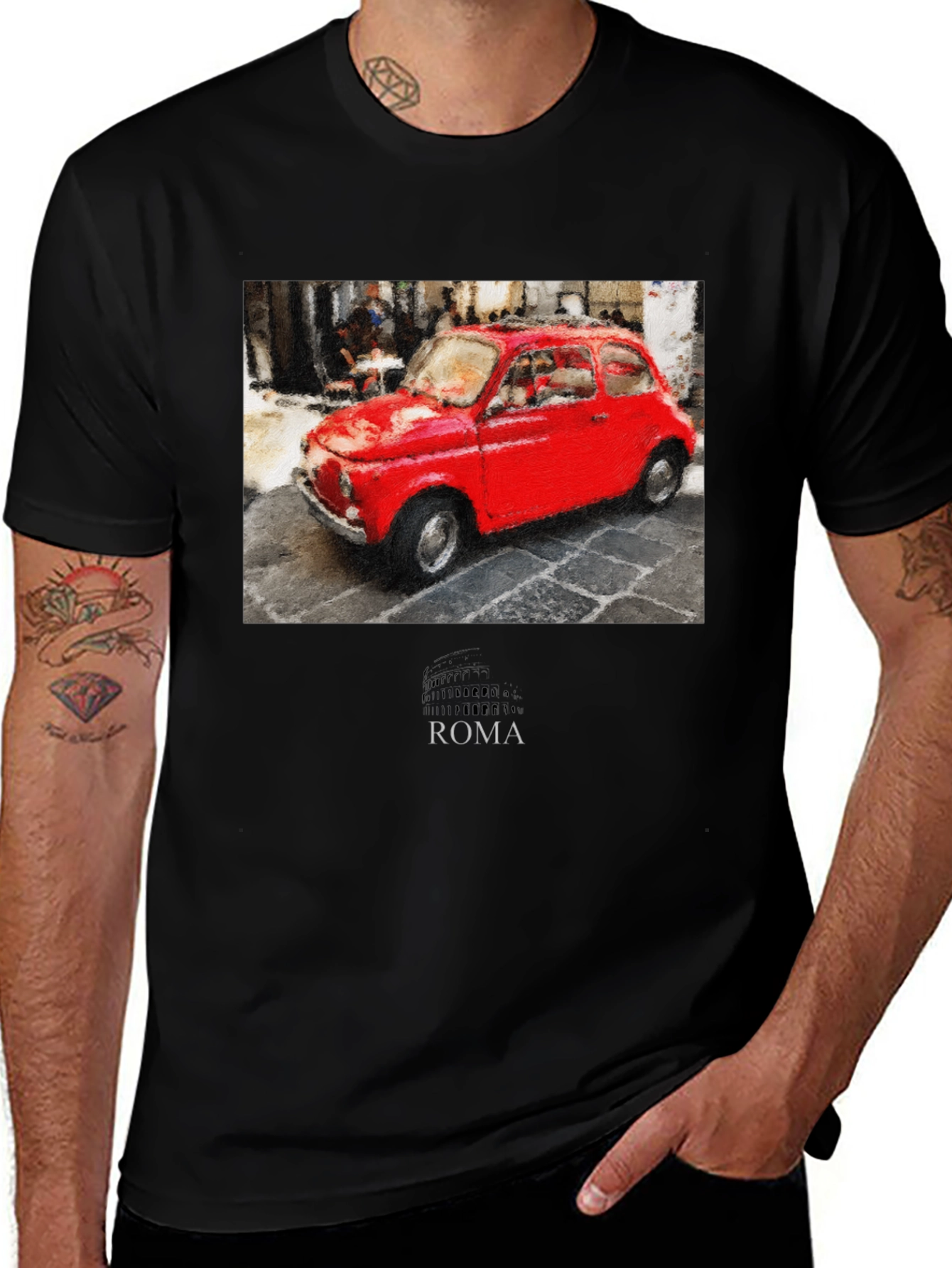 Vintage Roma Car T-Shirt