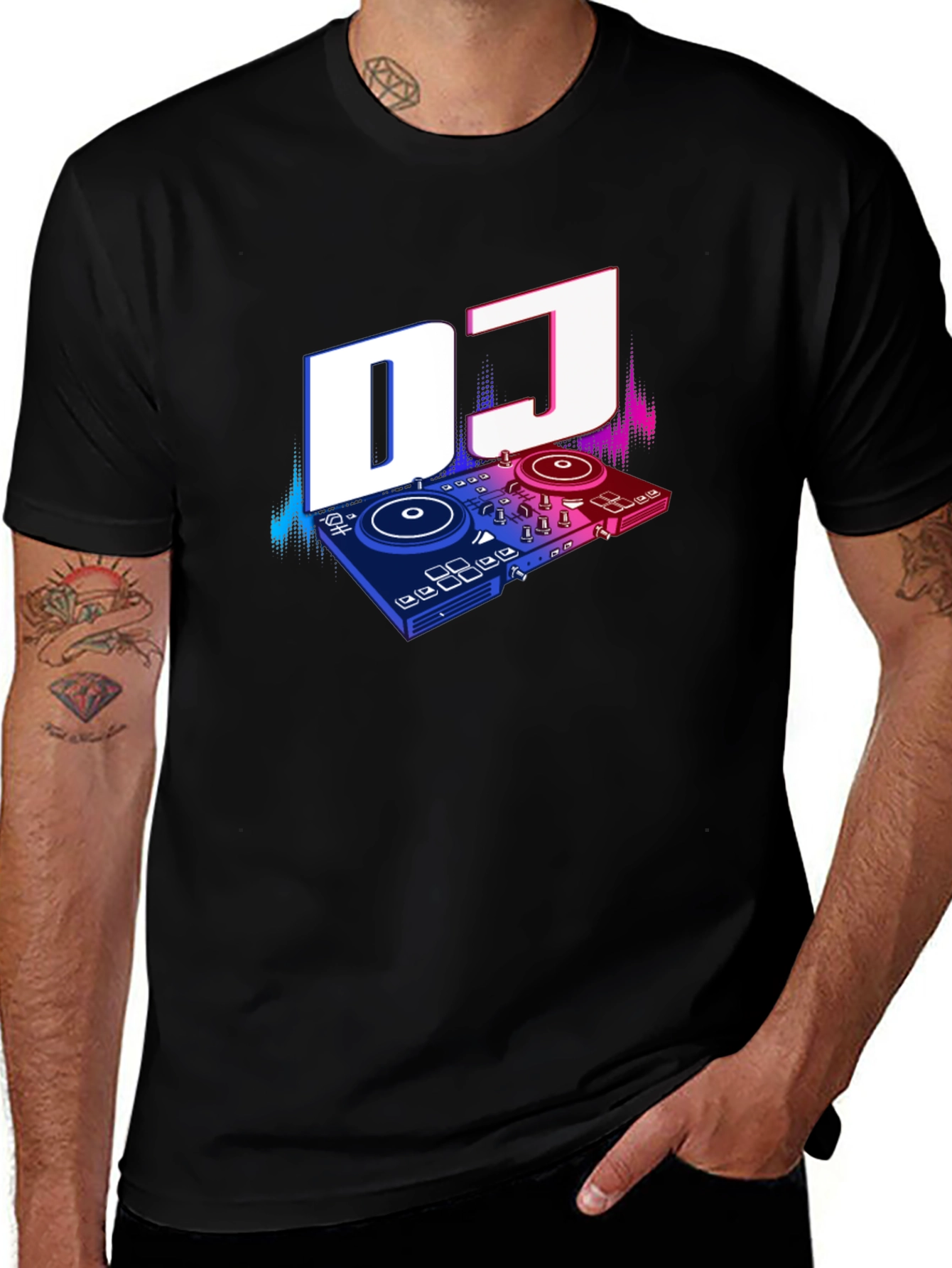 DJ Graphic Tee - Black Unisex T-Shirt