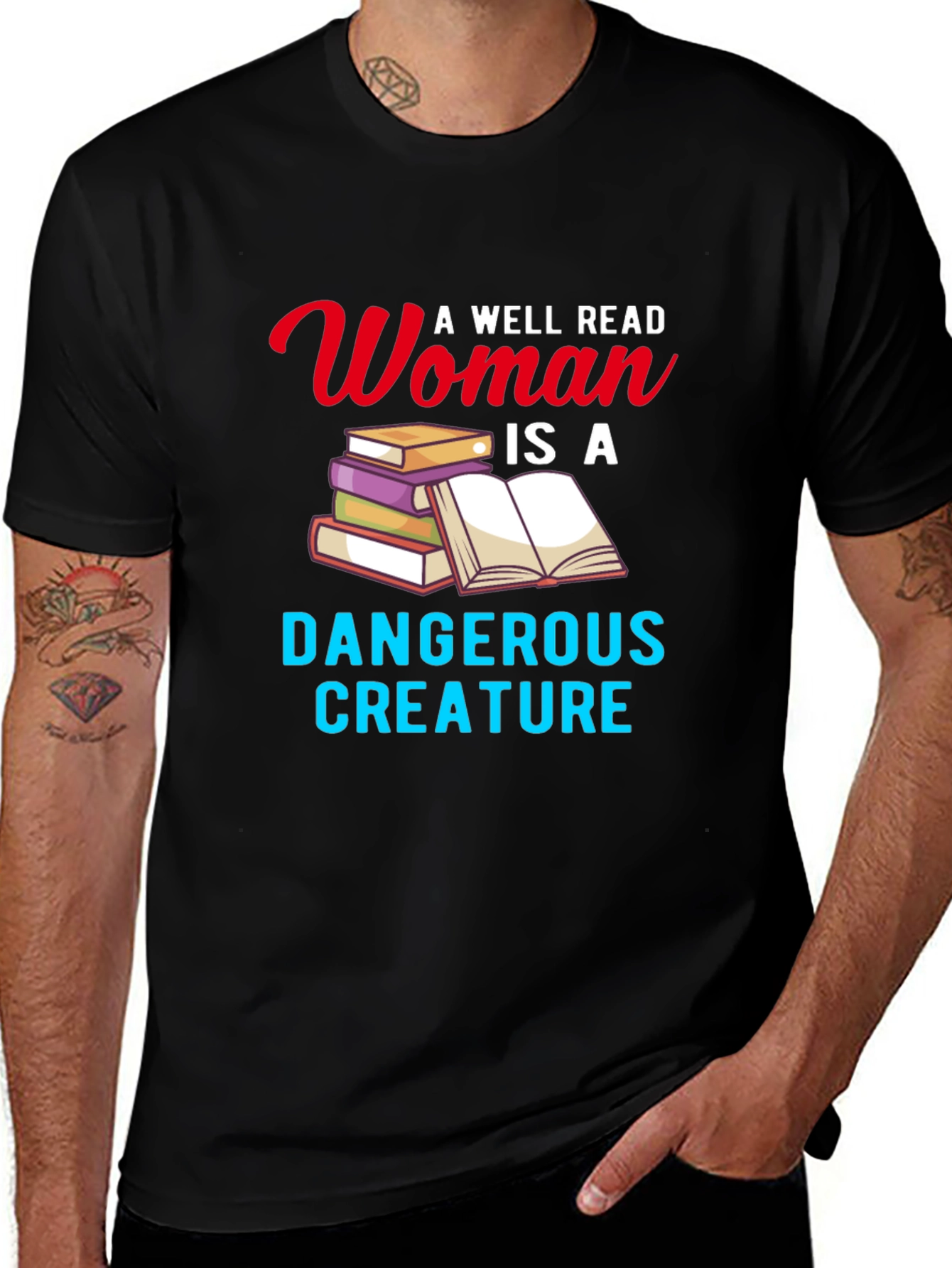 Variant 8 of A Well Read Woman T-Shirt Book Lover Novelty Graphic Tee