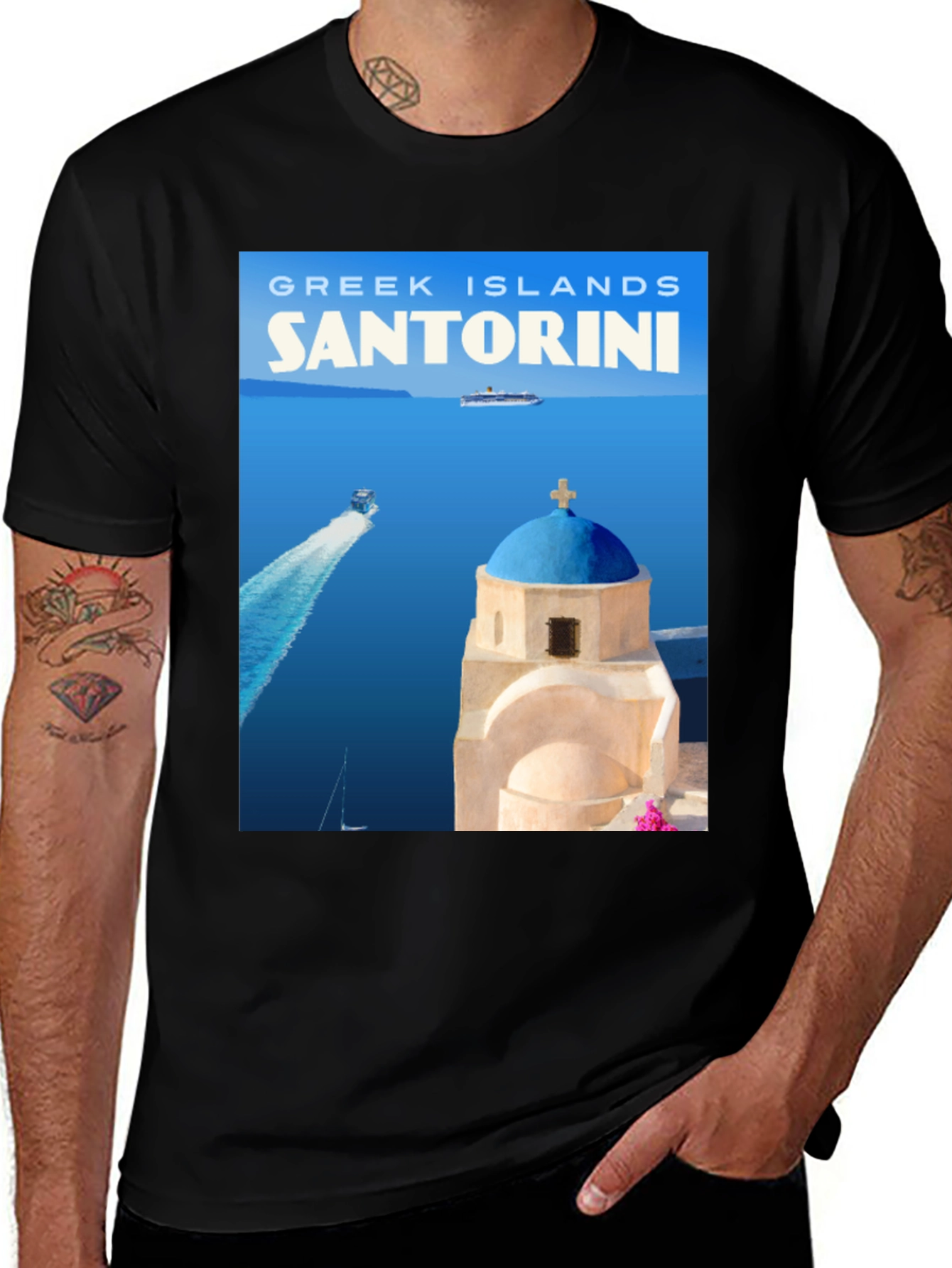 Santorini Greece T-Shirt