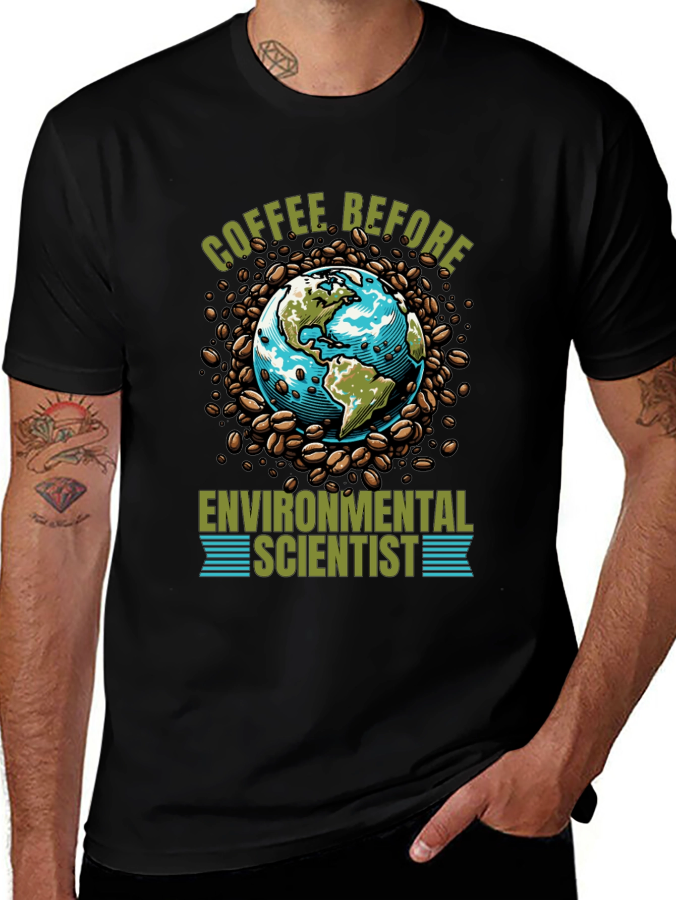 Variant 19 of Coffee Before Environmental Scientist T-Shirt