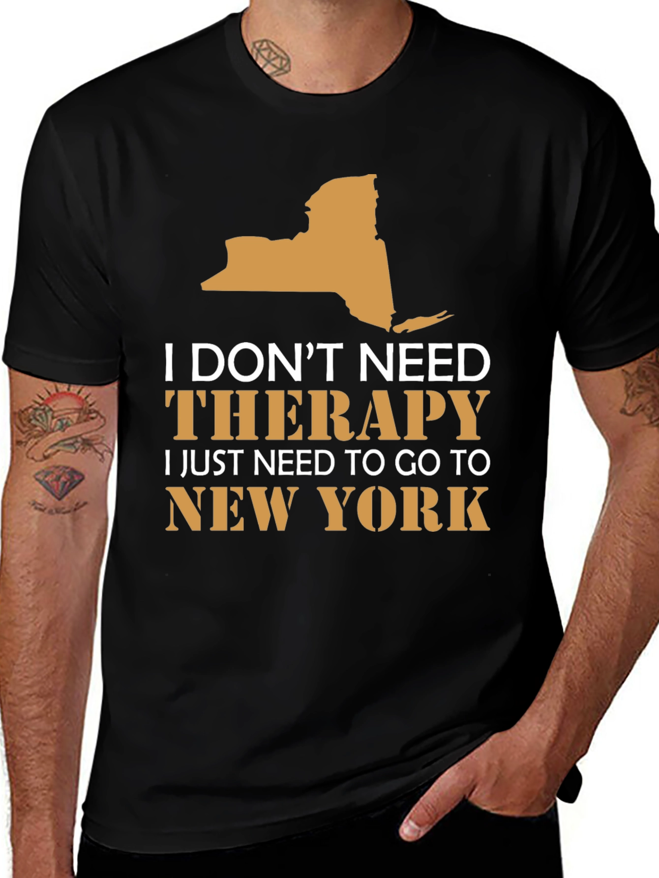 New York Therapy Graphic T-Shirt