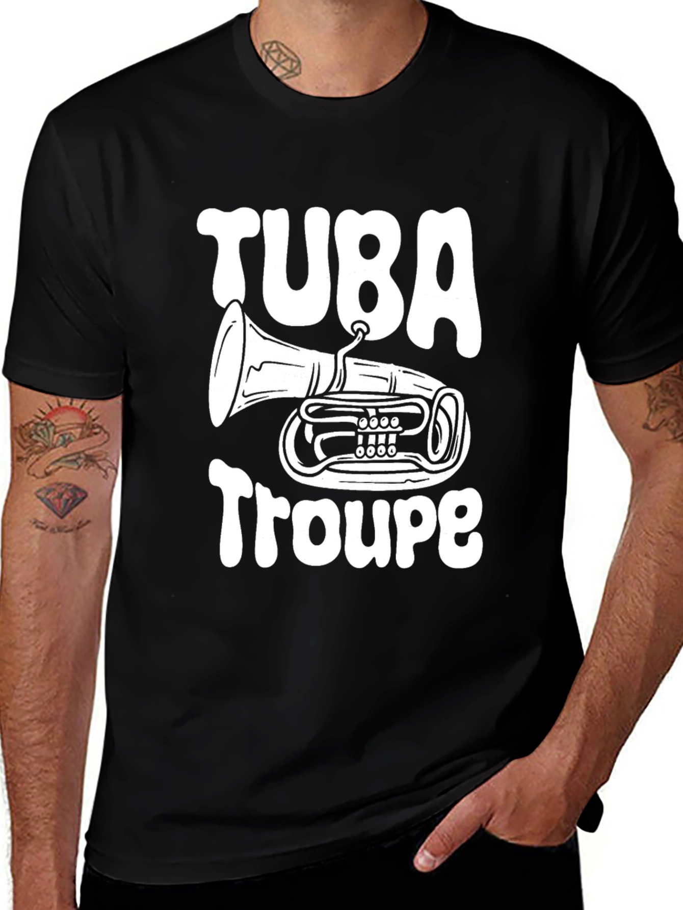 Variant 11 of Tuba Troupe Graphic Tee - Band Lover's Shirt