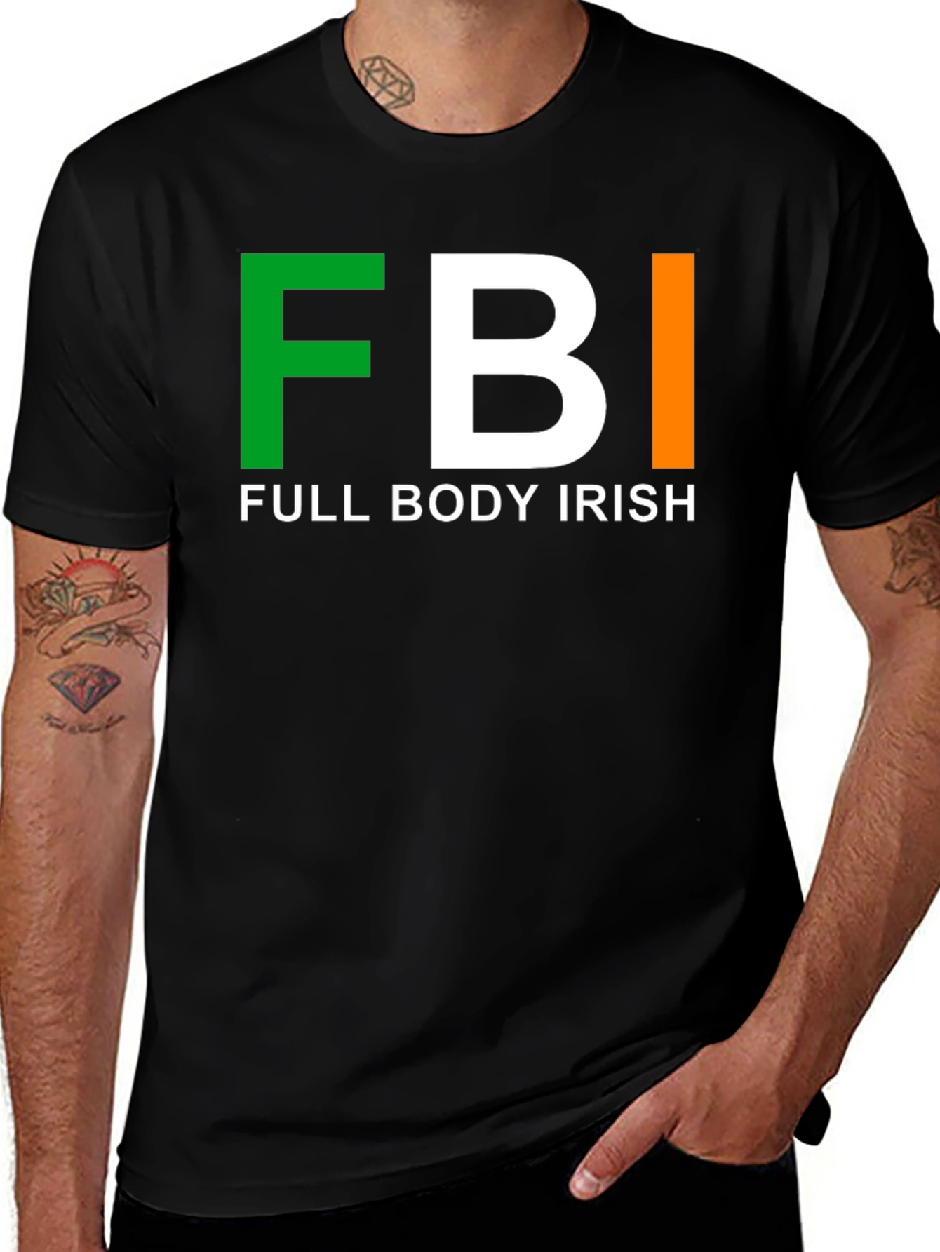 FBI Full Body Irish Black T-Shirt