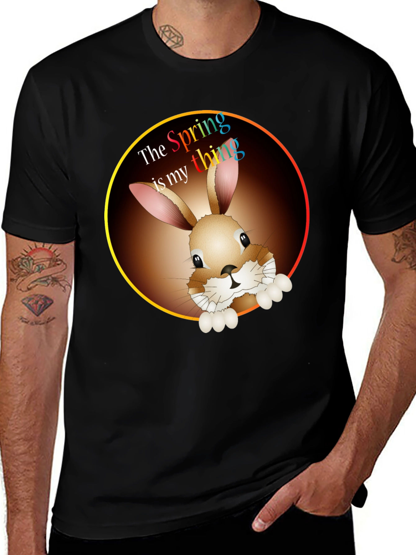 Variant 9 of Spring Bunny Graphic T-Shirt