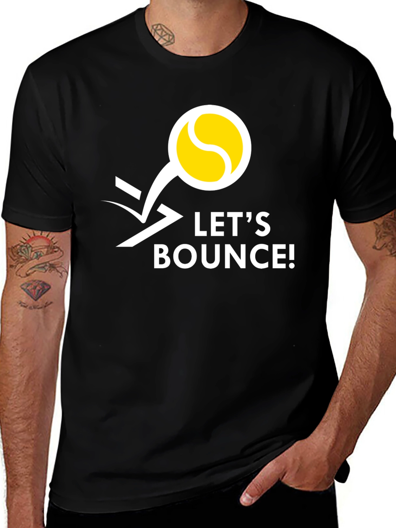Variant 24 of Let's Bounce Tennis Graphic Tee