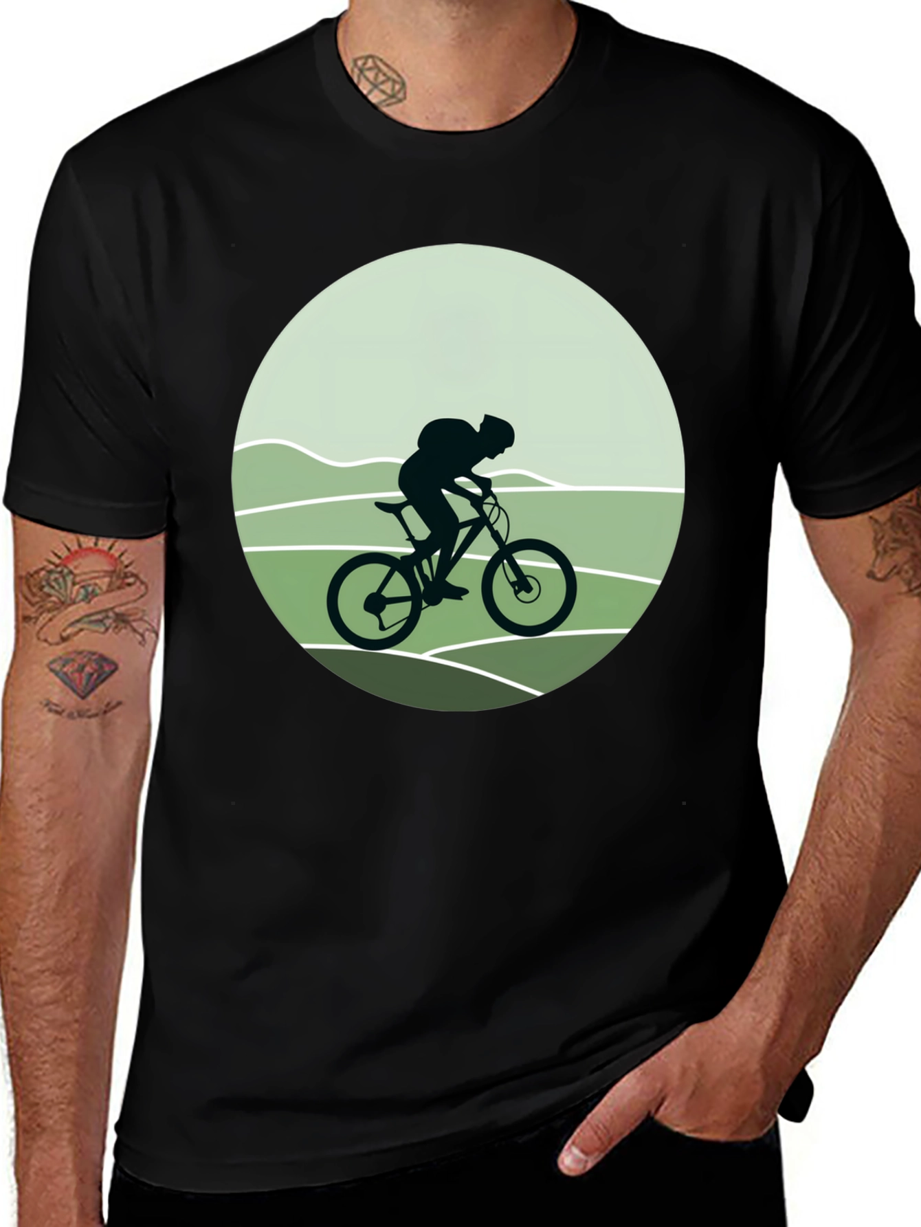 Variant 15 of Mountain Biking Graphic Tee