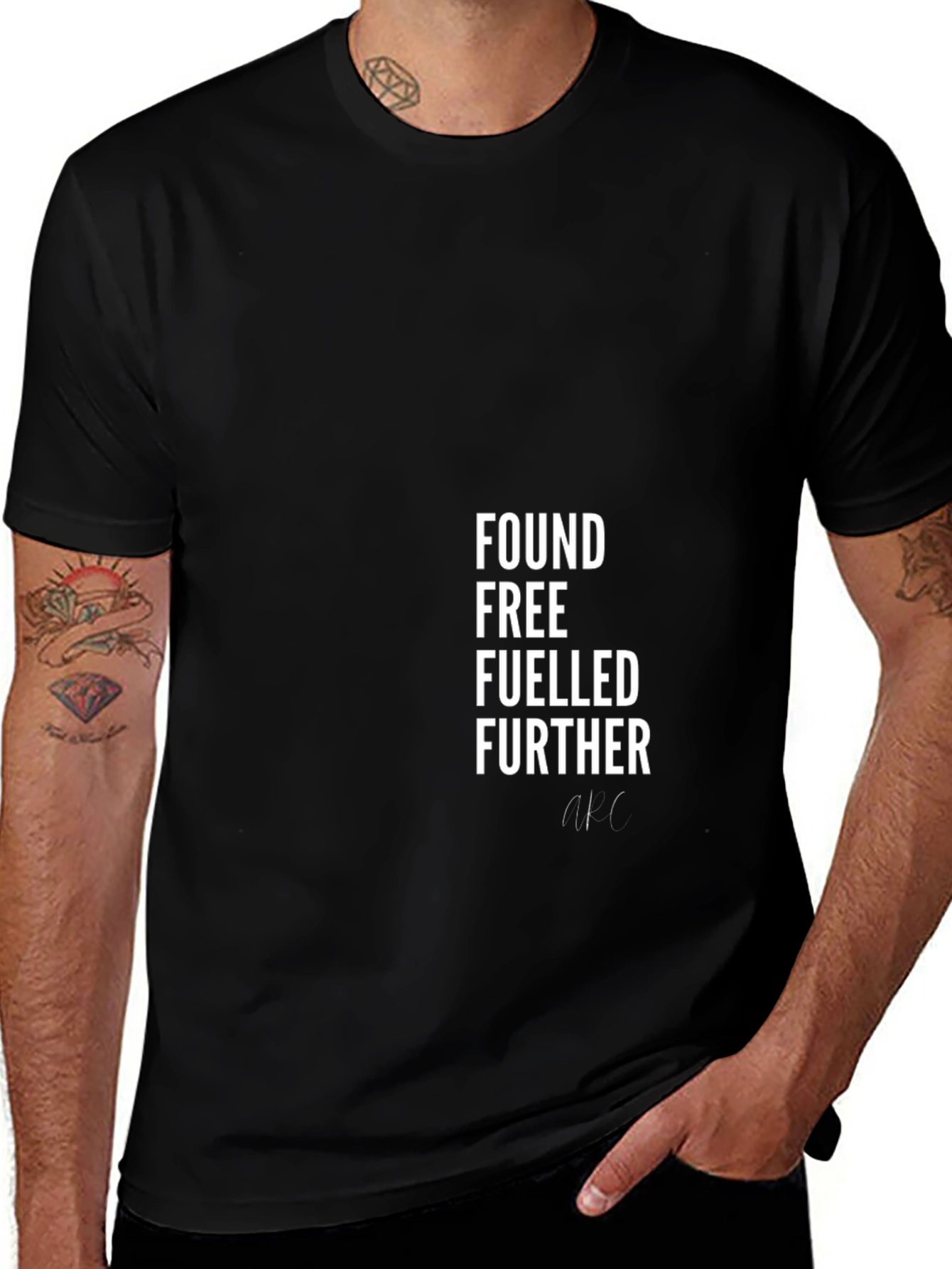 Variant 27 of Found Free Fuelled Further Black T-Shirt