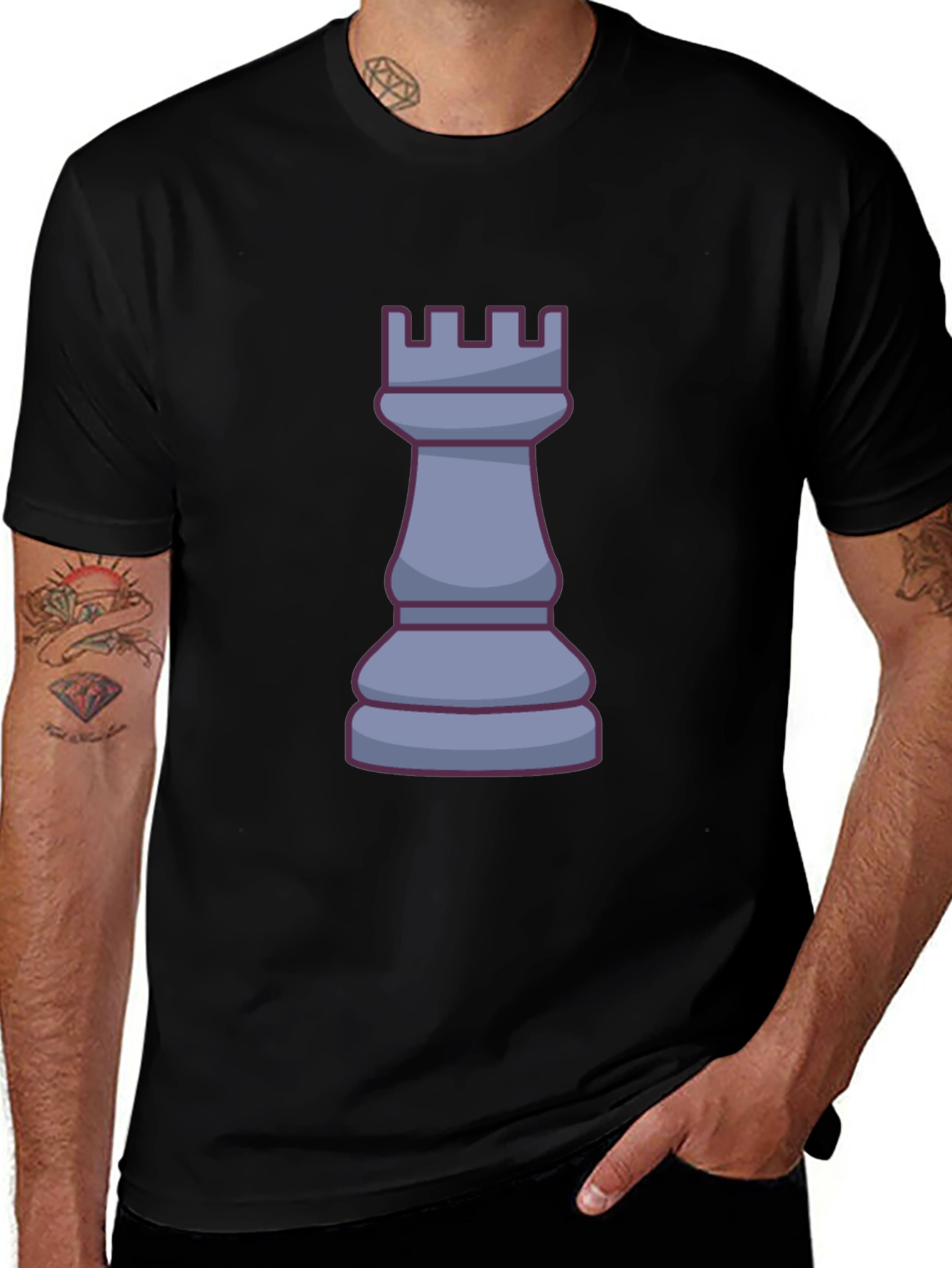 Variant 18 of Chess Rook Graphic T-Shirt - Strategy & Style