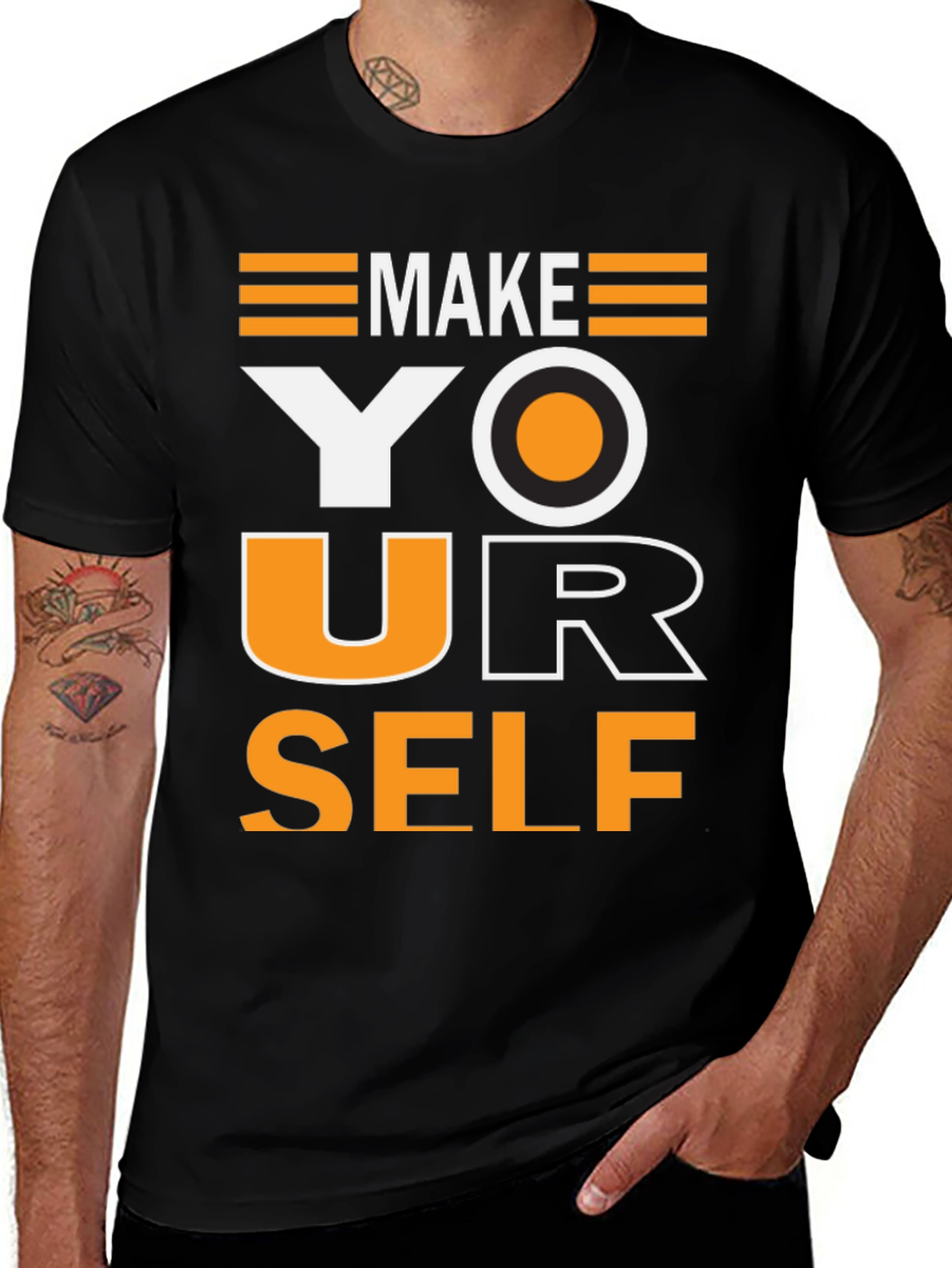 Variant 7 of Make Yourself T-Shirt: Motivational Graphic Tee for Men