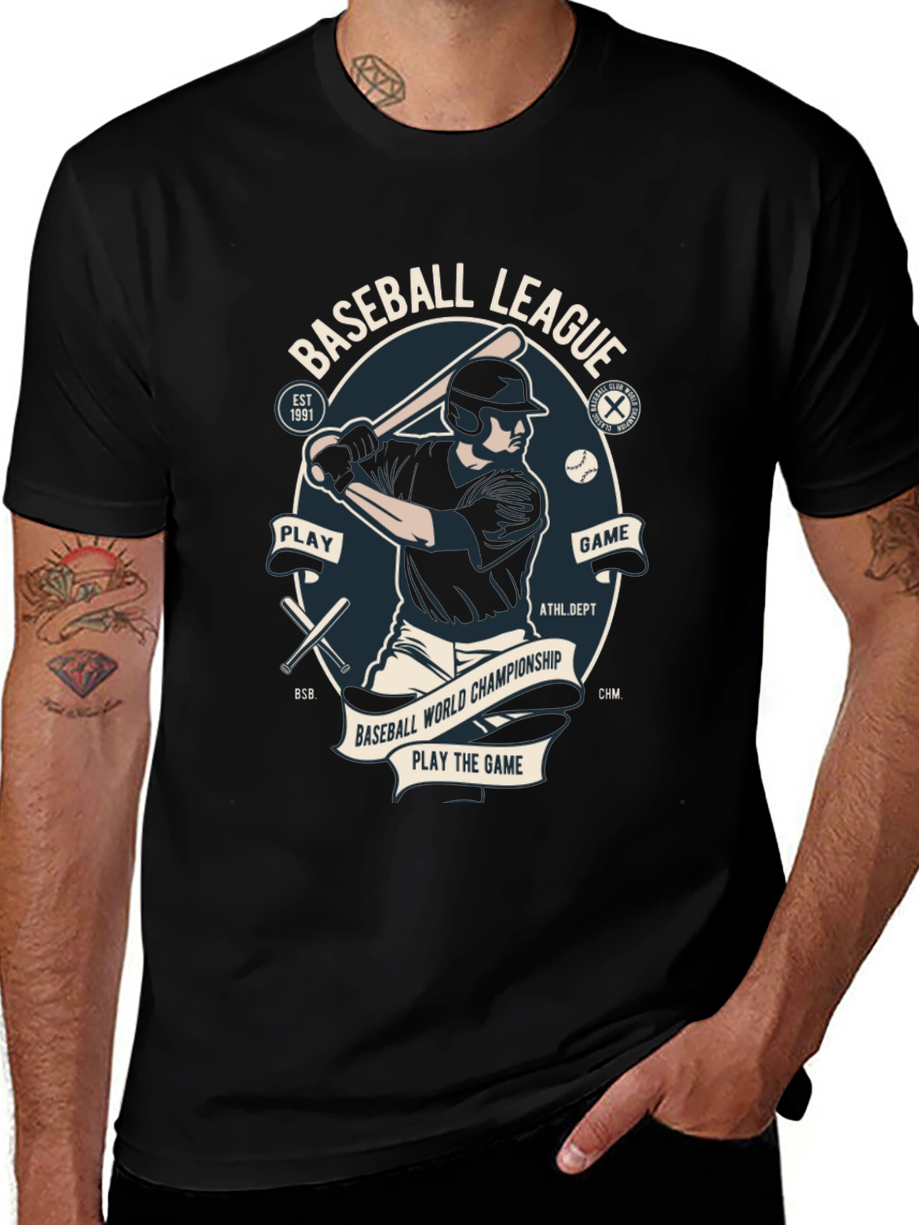 Variant 22 of Baseball League Graphic T-Shirt