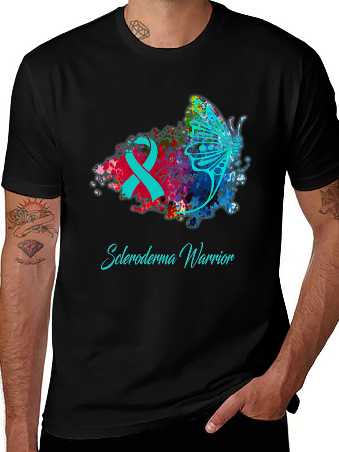 Scleroderma Warrior T-Shirt - Hope Butterfly 
