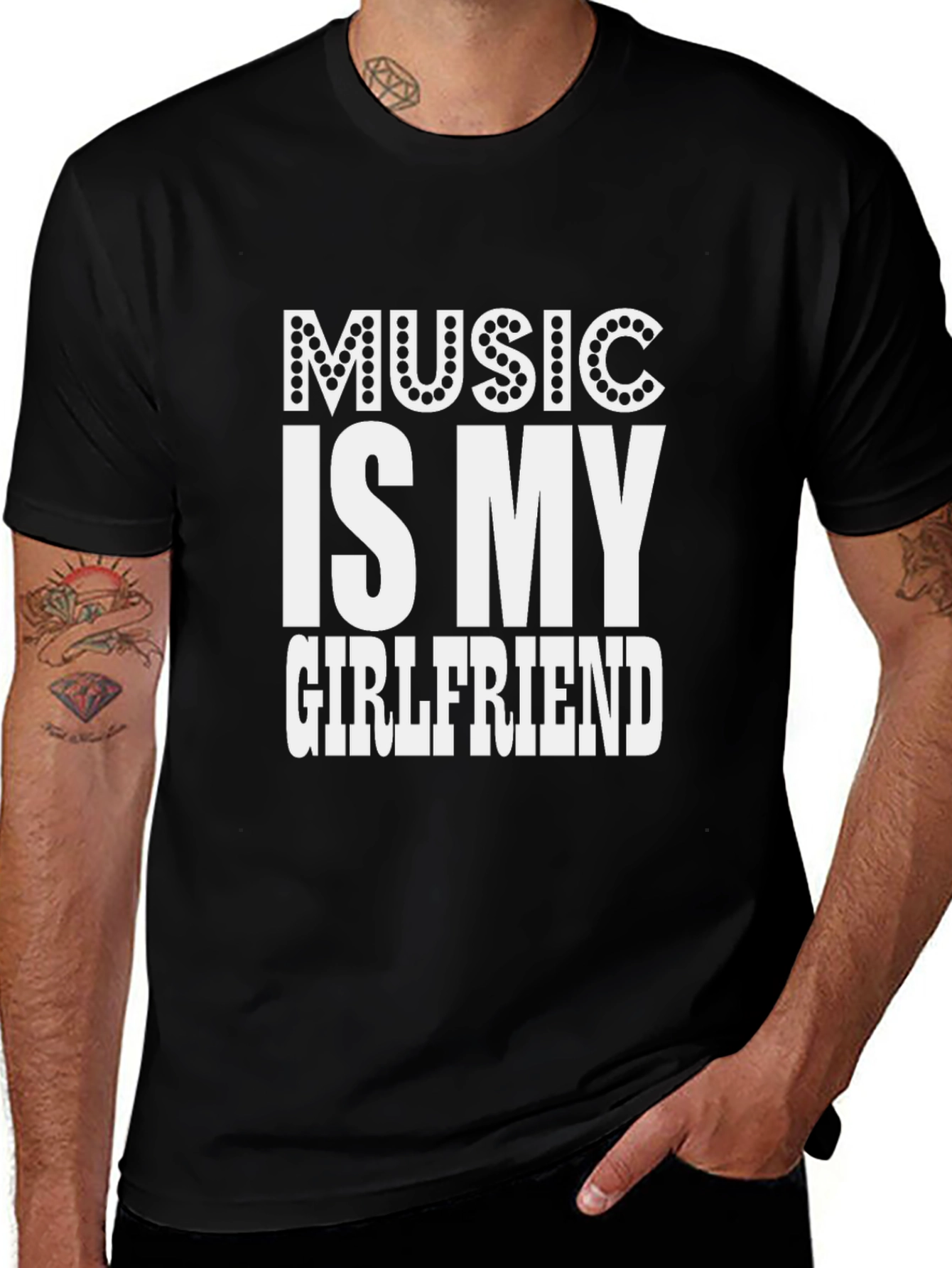 Variant 6 of Music is My Girlfriend Graphic Tee