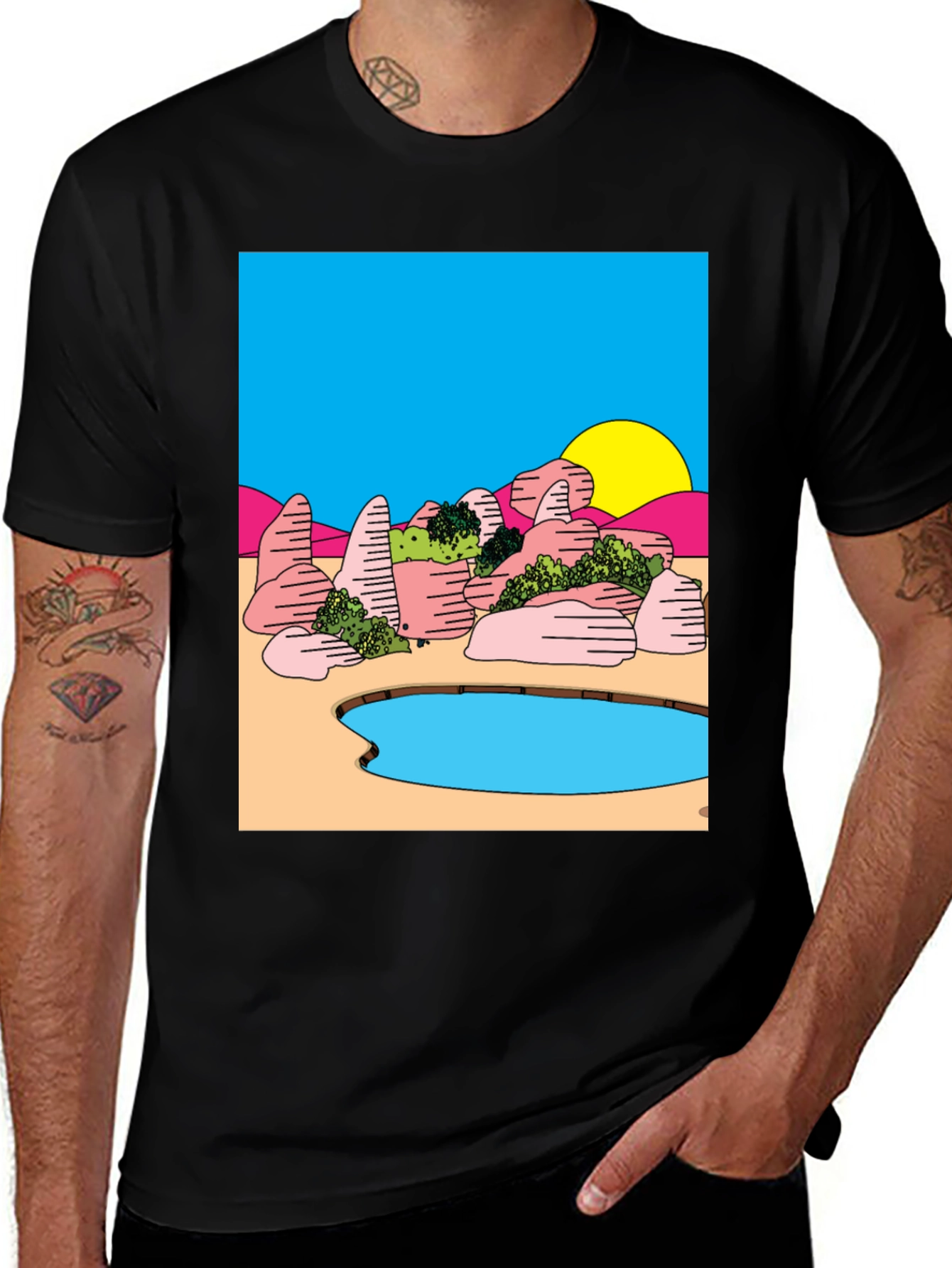 Variant 18 of Surreal Landscape Graphic Tee