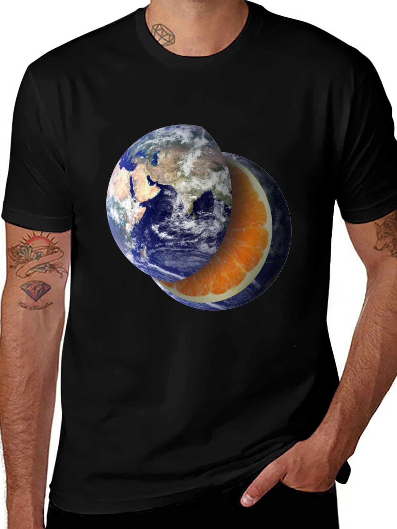 Variant 10 of Earth-Orange Slice Graphic Tee - Unisex